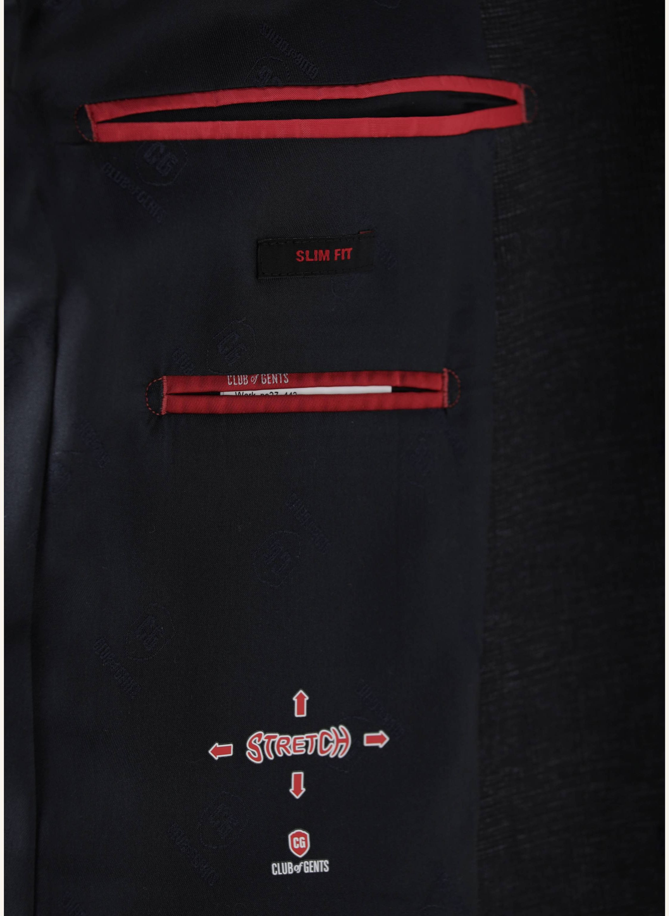 Thumbnail - Cg - Club Of Gents Sakko Cg Colin Sv Slim Fit blau