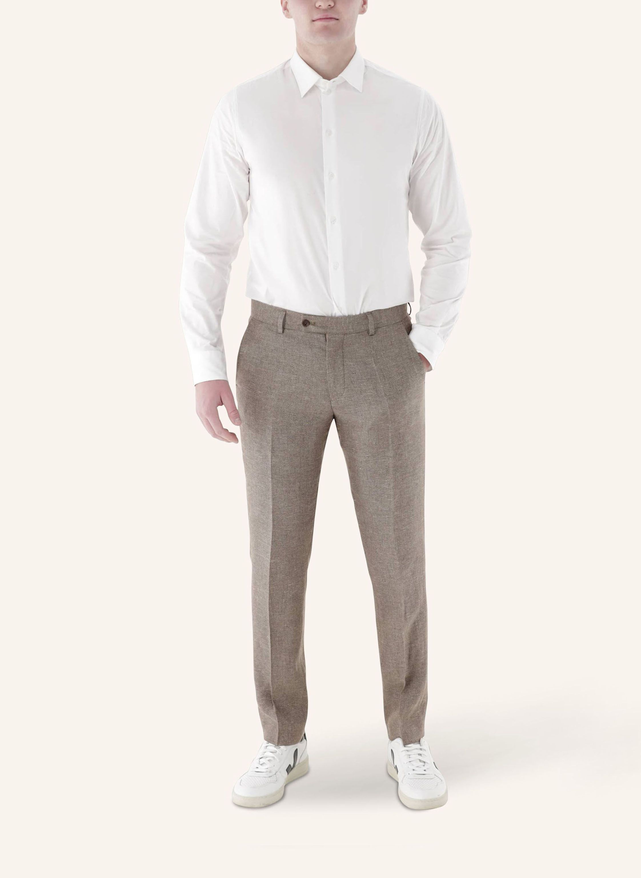 Thumbnail - Cg - Club Of Gents Aufhänger Cg Paco Slim Fit braun