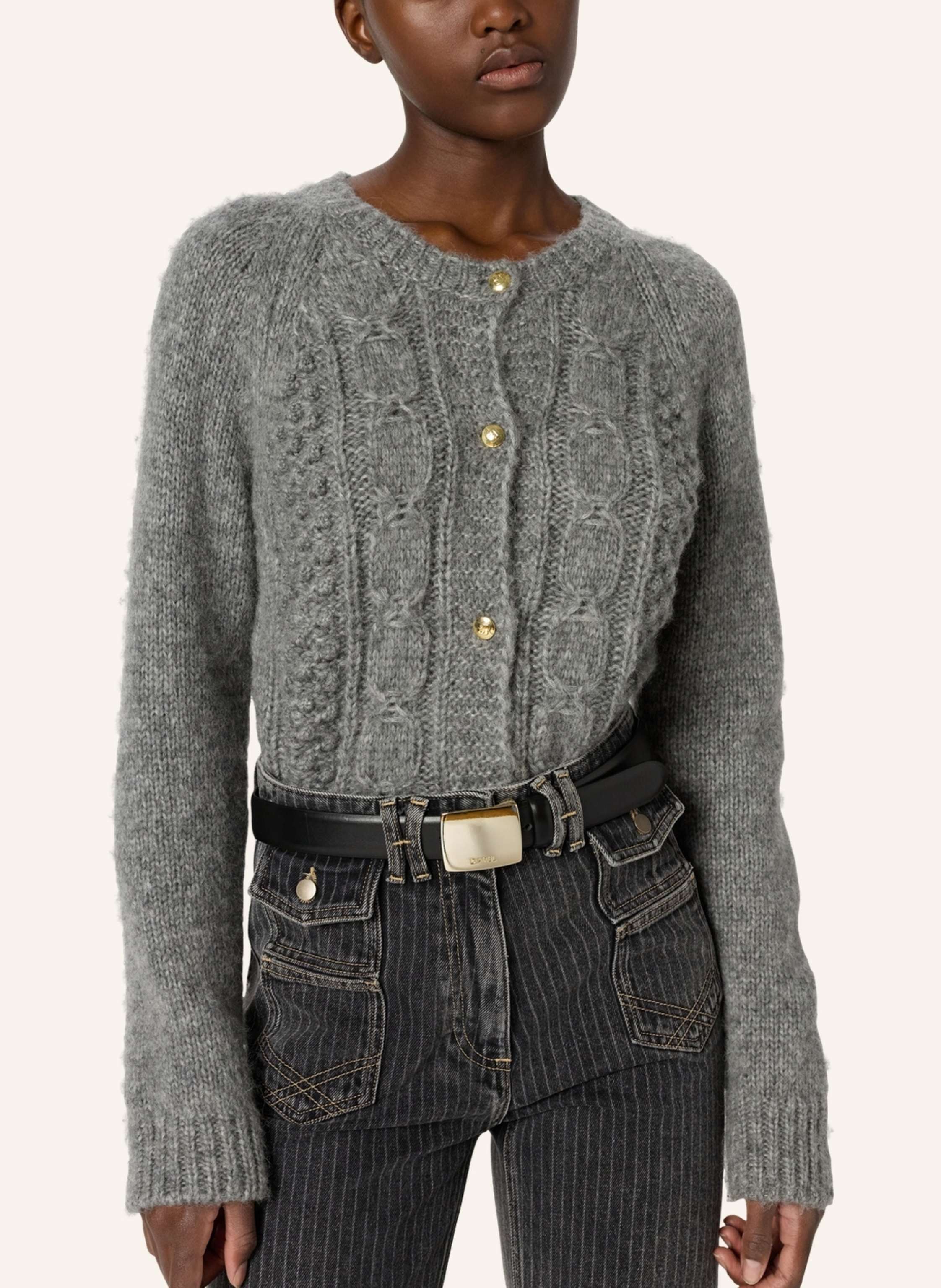 Thumbnail - Gerard Darel Strickjacke Eliane grau