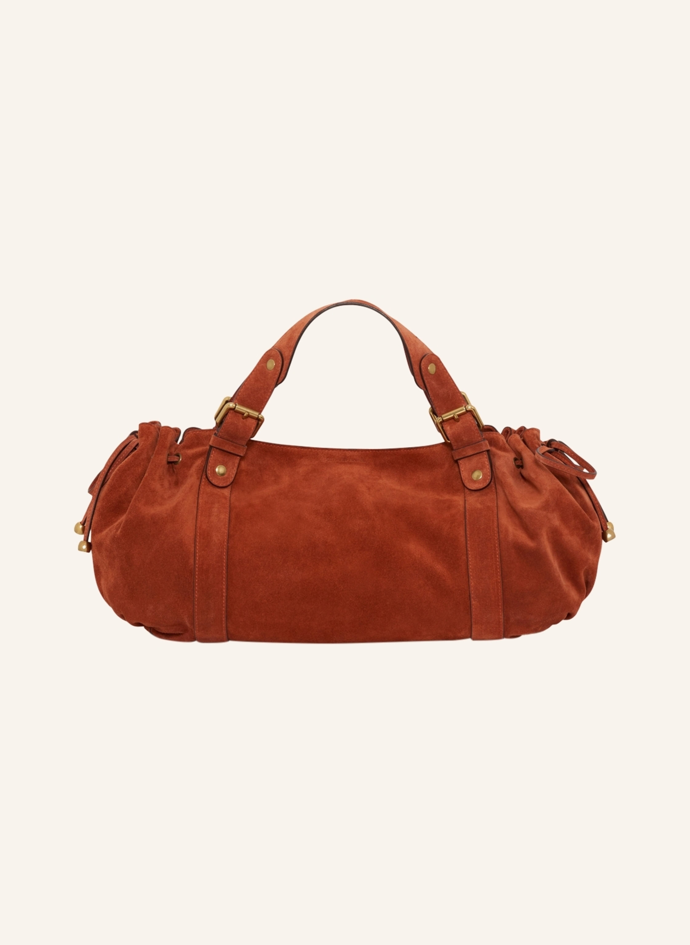 Gerard Darel Ikone der Lederwaren Darel, die Tasche 24 H ist das Symbol eines zugleich zeitlosen und naturlich entspannten Stils.Das Veloursleder bietet eine samtige Haptik und eine schimmernde Textur und verleiht in braun