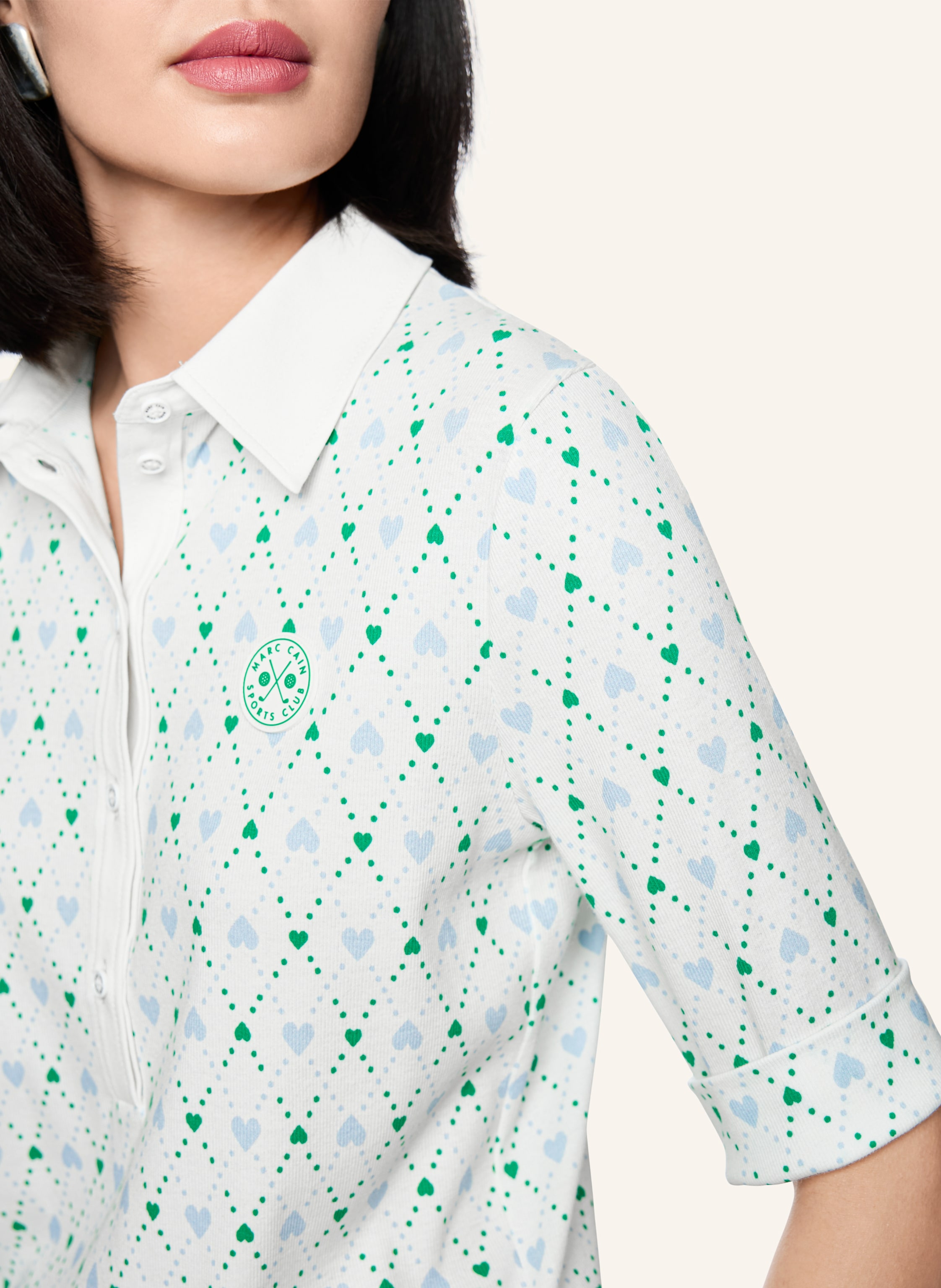 Thumbnail - Marc Cain Poloshirt weiss