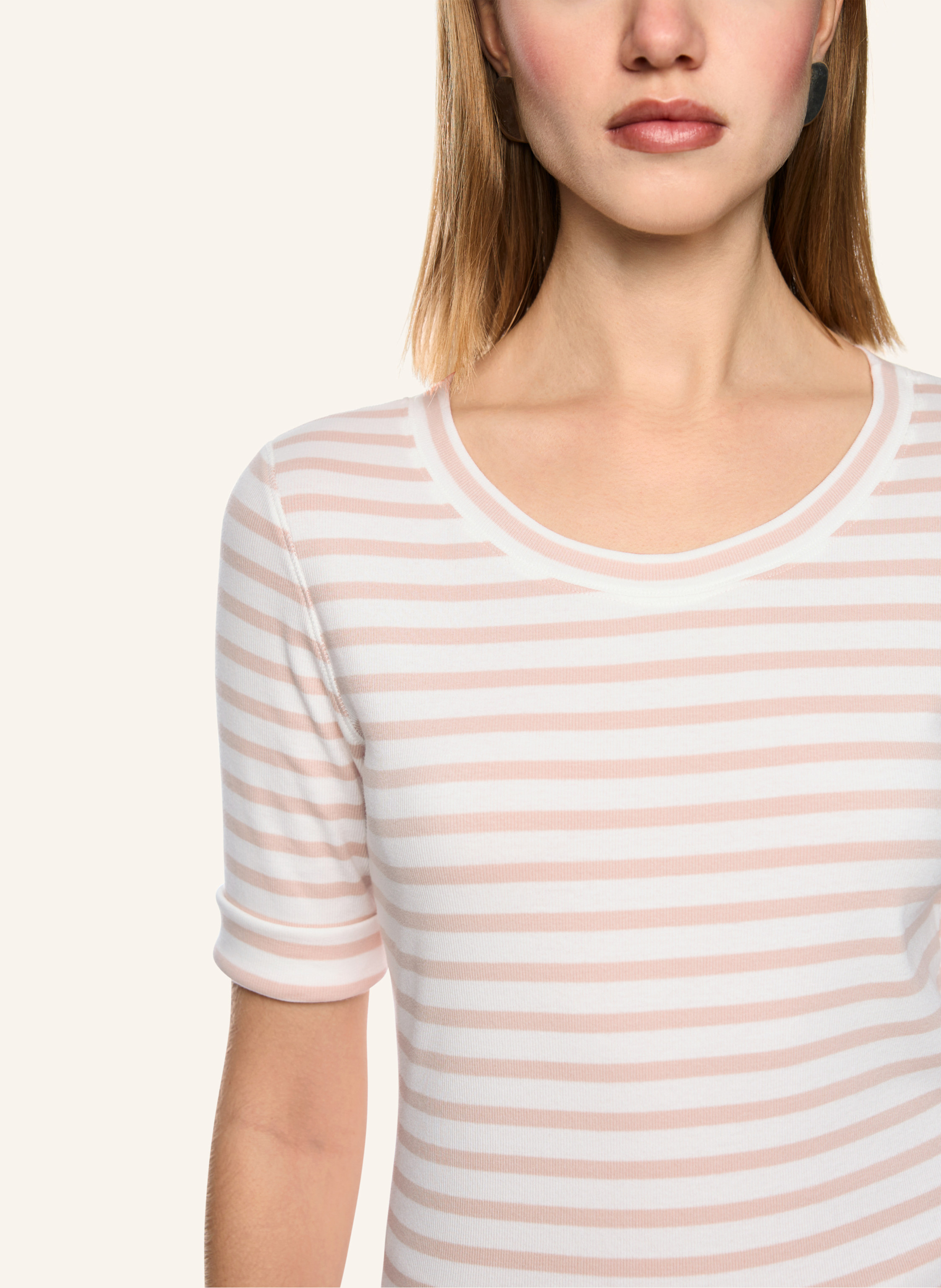 Thumbnail - Marc Cain Shirt Mit 3/4-Arm beige