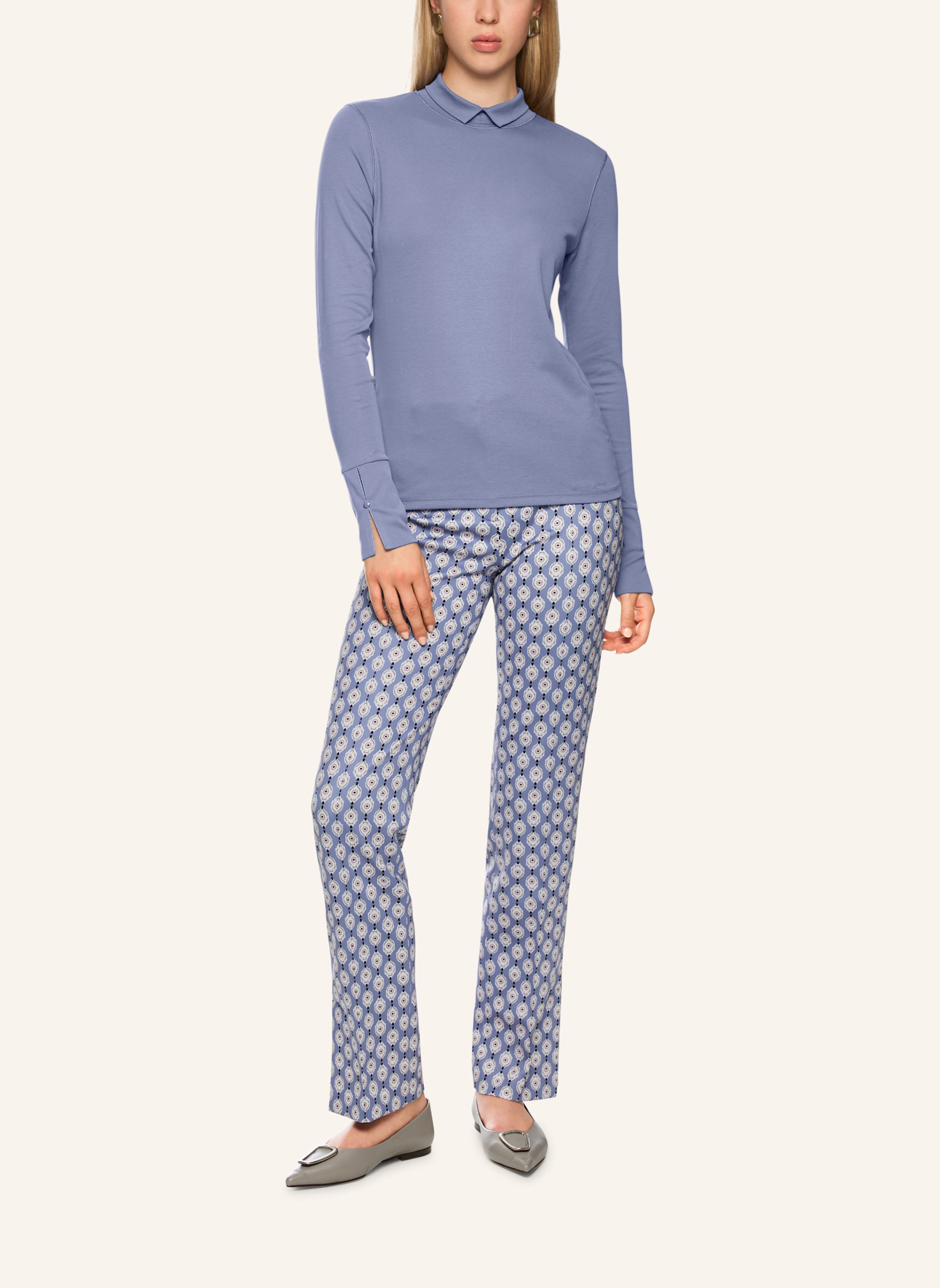 Thumbnail - Marc Cain Longsleeve Mit Schmucksteinen lila