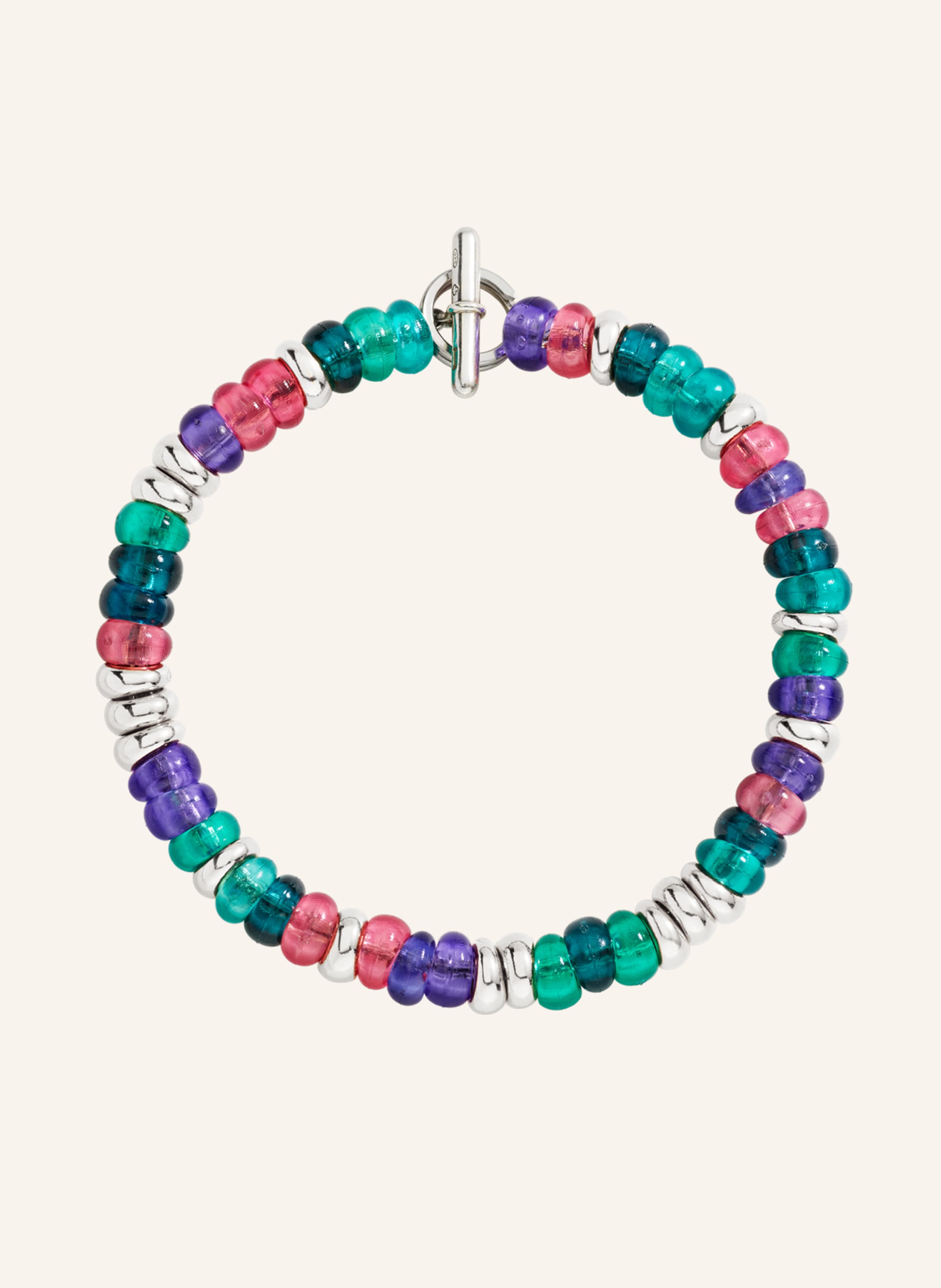 Thumbnail - Dodo Armband Rondelle silber