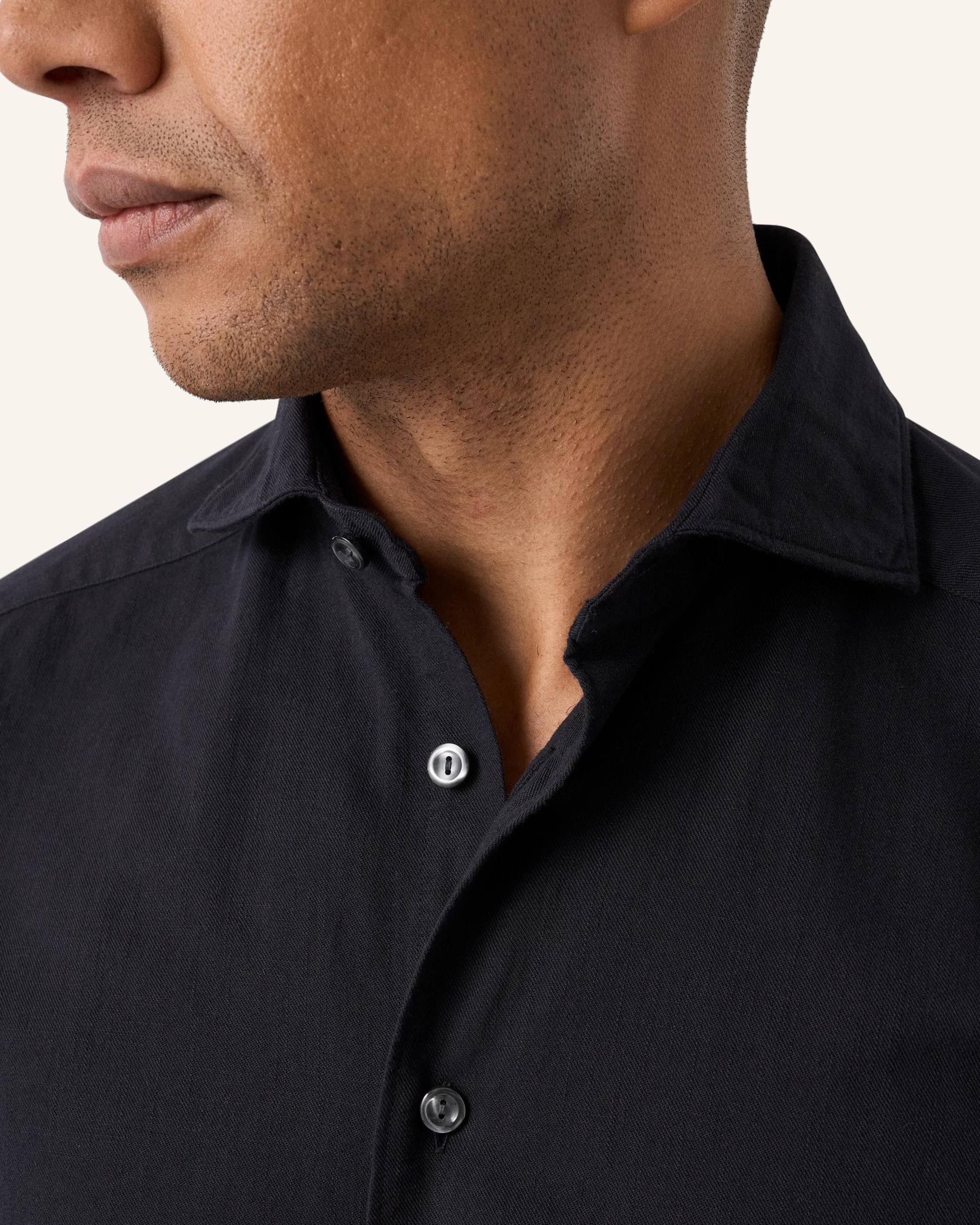 Thumbnail - Eton Jeanshemd Contemporary Fit schwarz