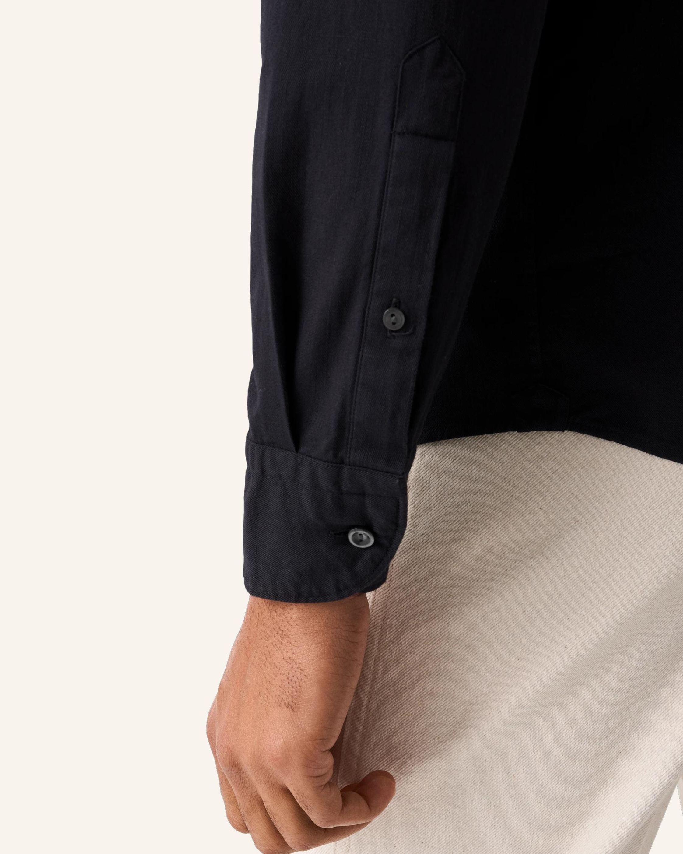 Thumbnail - Eton Jeanshemd Contemporary Fit schwarz