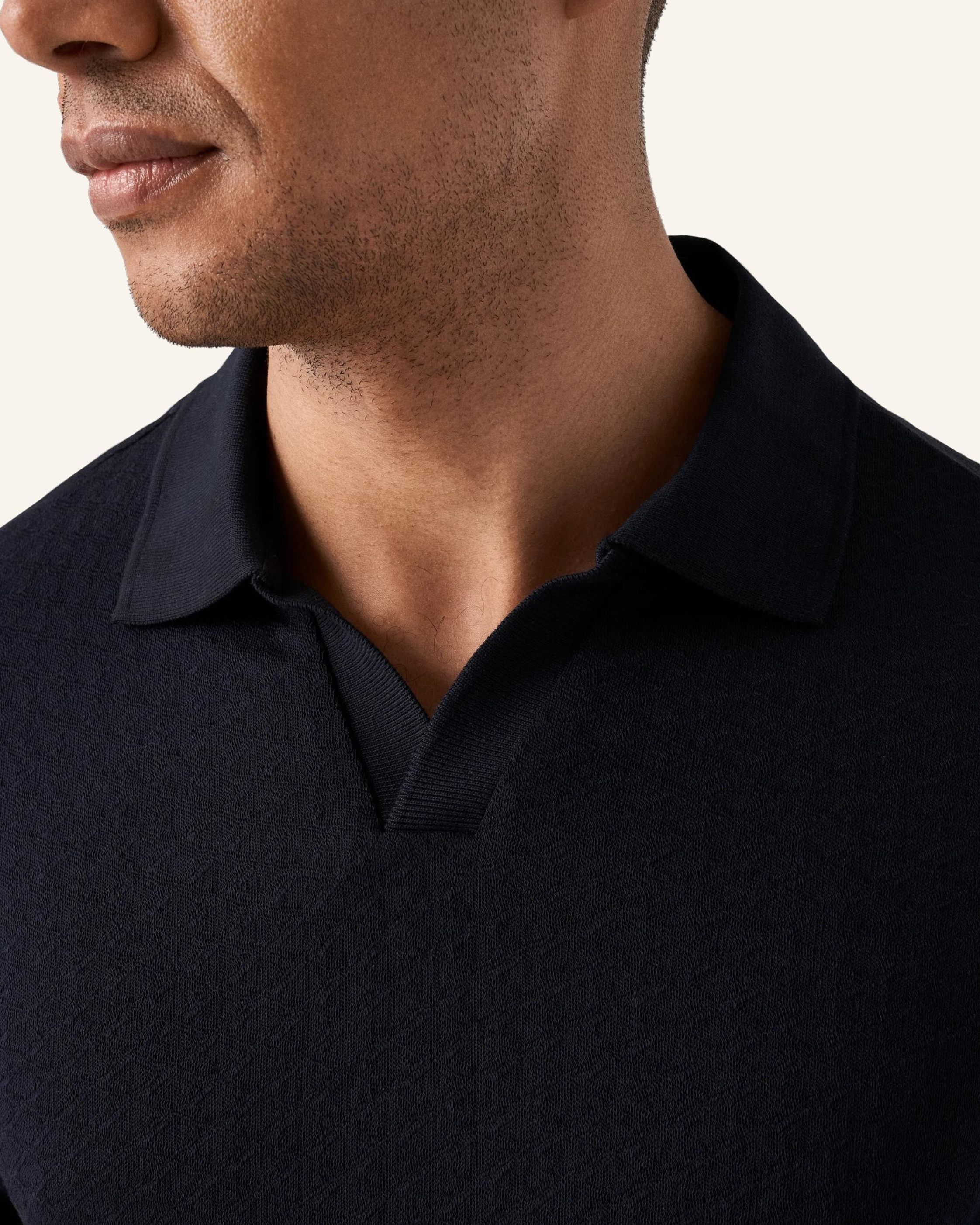 Thumbnail - Eton Polohemd Aus Baumwolle blau