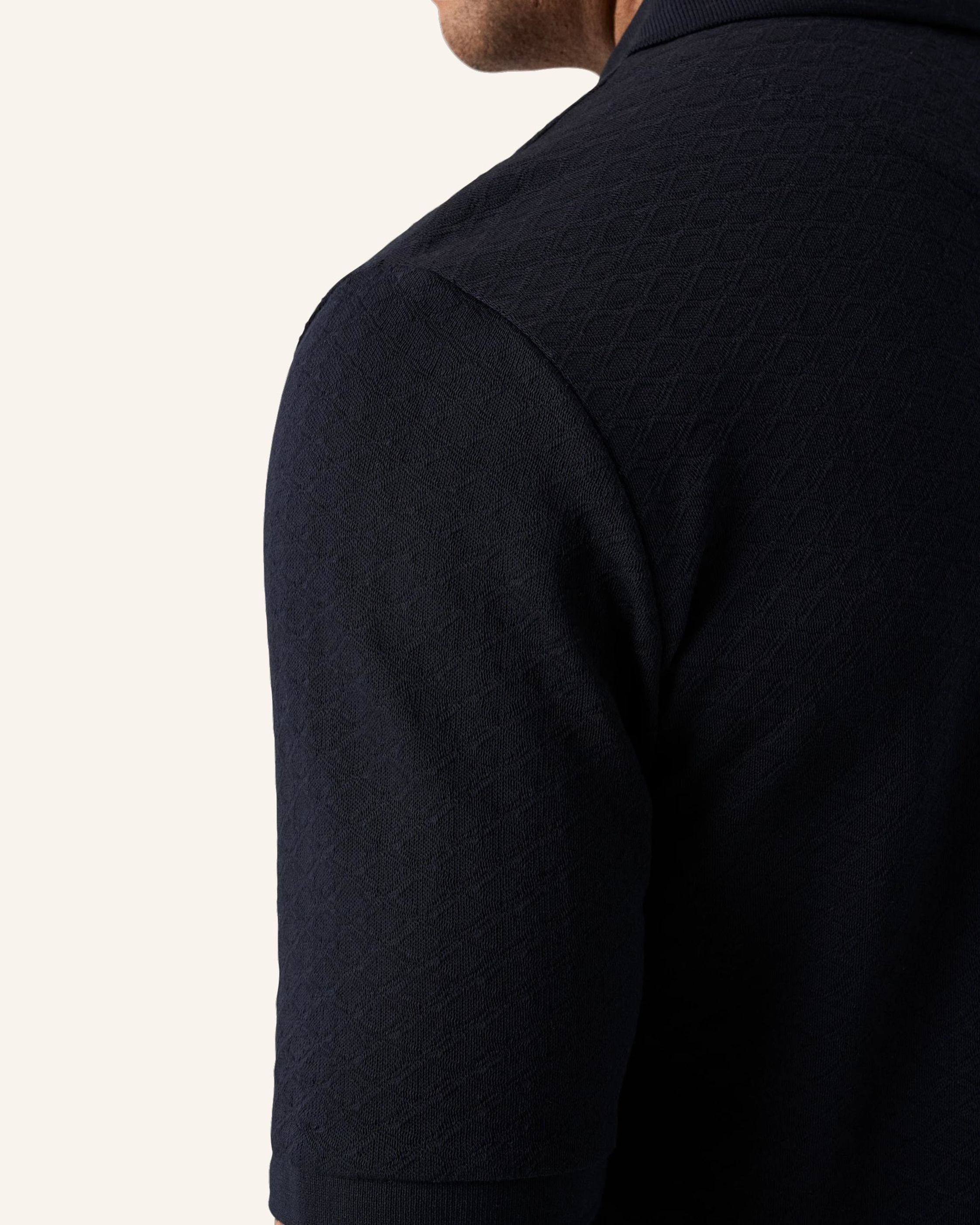 Thumbnail - Eton Polohemd Aus Baumwolle blau