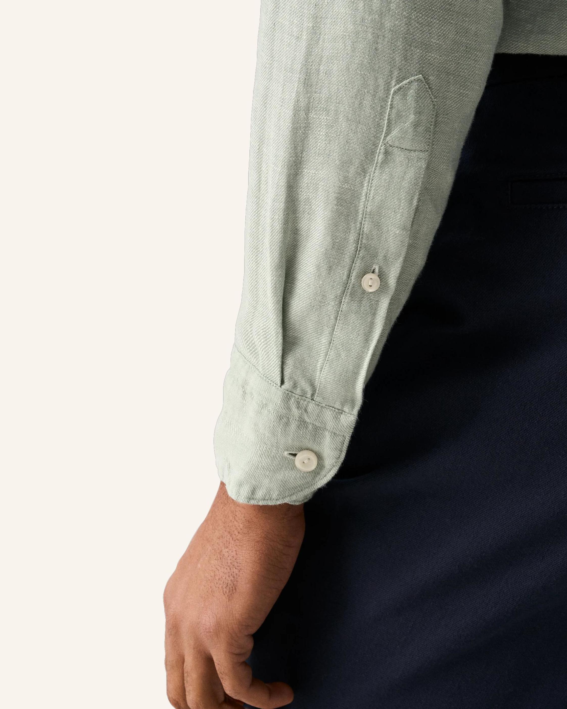Thumbnail - Eton Leinenhemd Contemporary Fit gruen