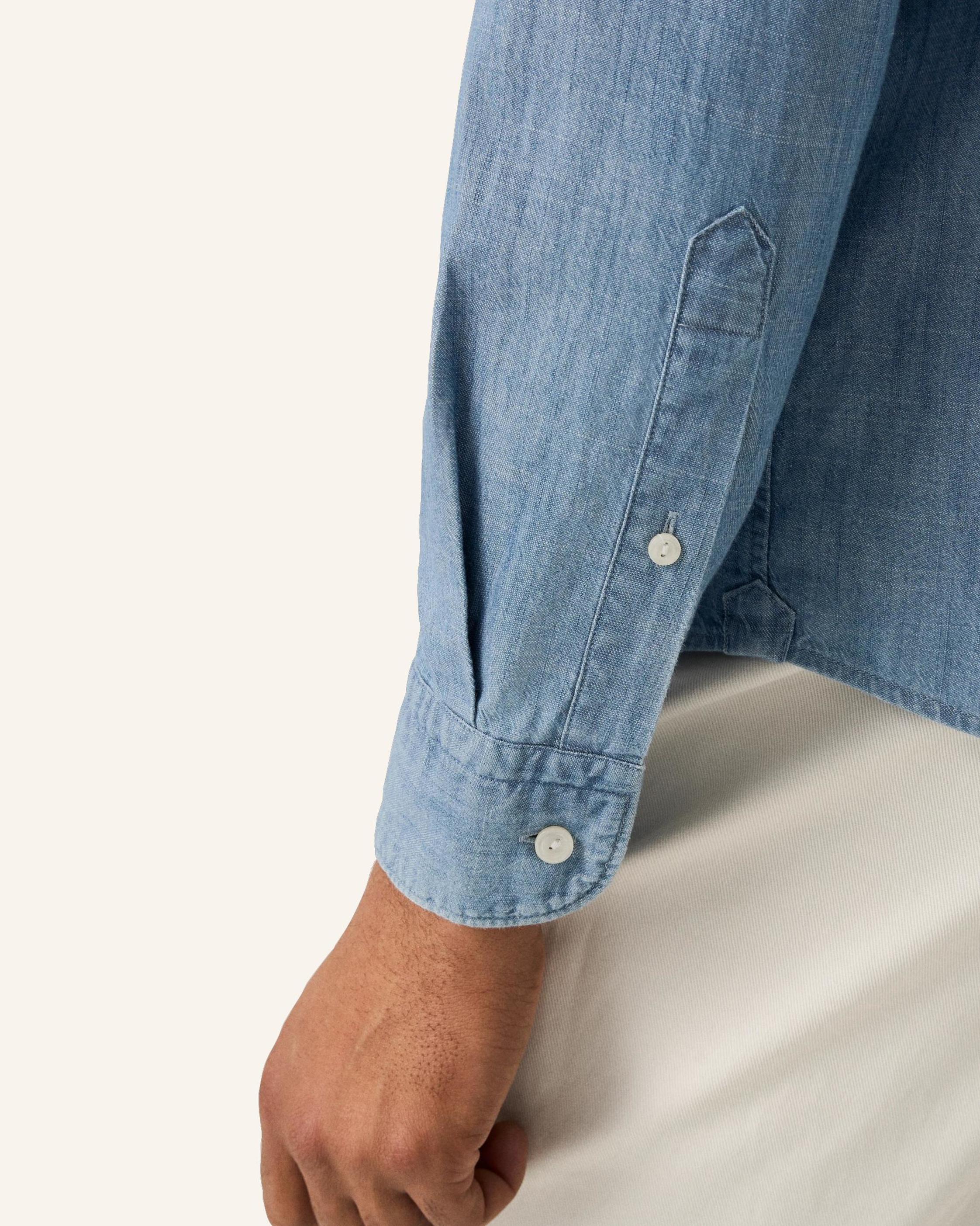 Thumbnail - Eton Jeanshemd Slim Fit blau