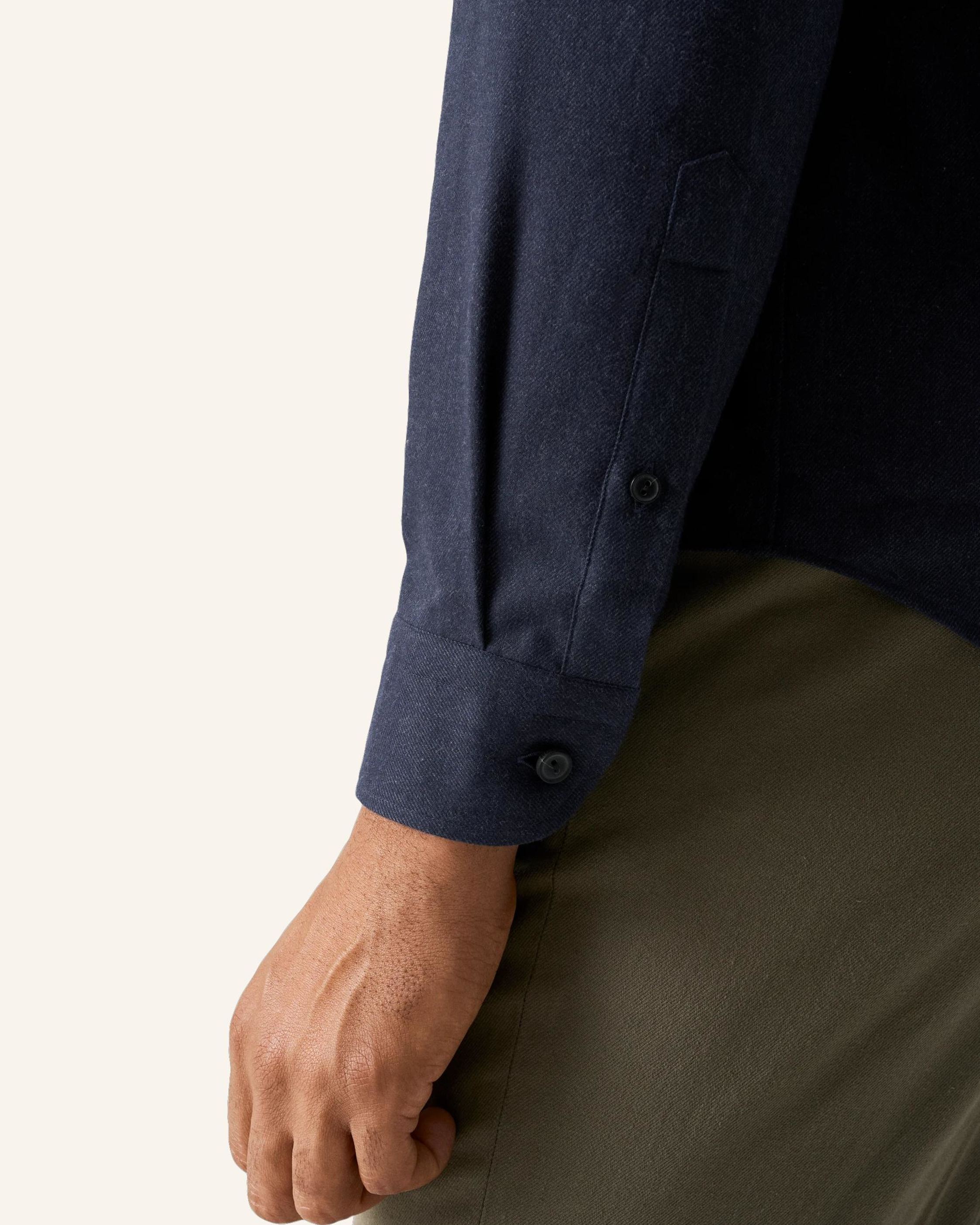 Thumbnail - Eton Flanellhemd Casual Fit blau