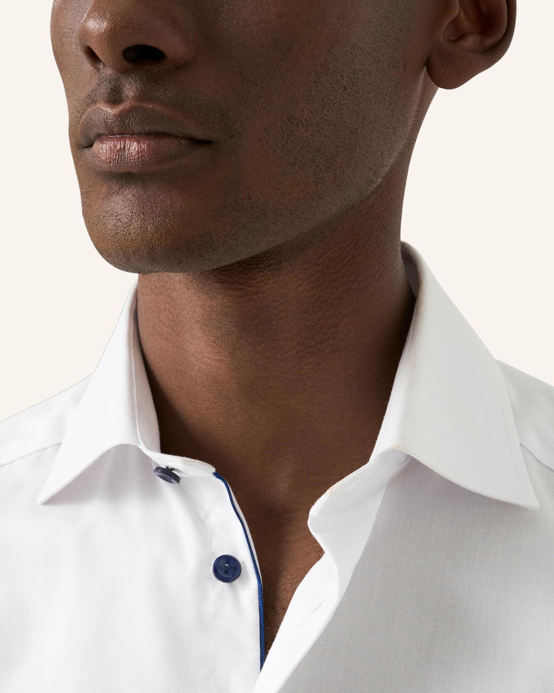 Thumbnail - Eton Signature-Twill-Hemd Contemporary Fit weiss