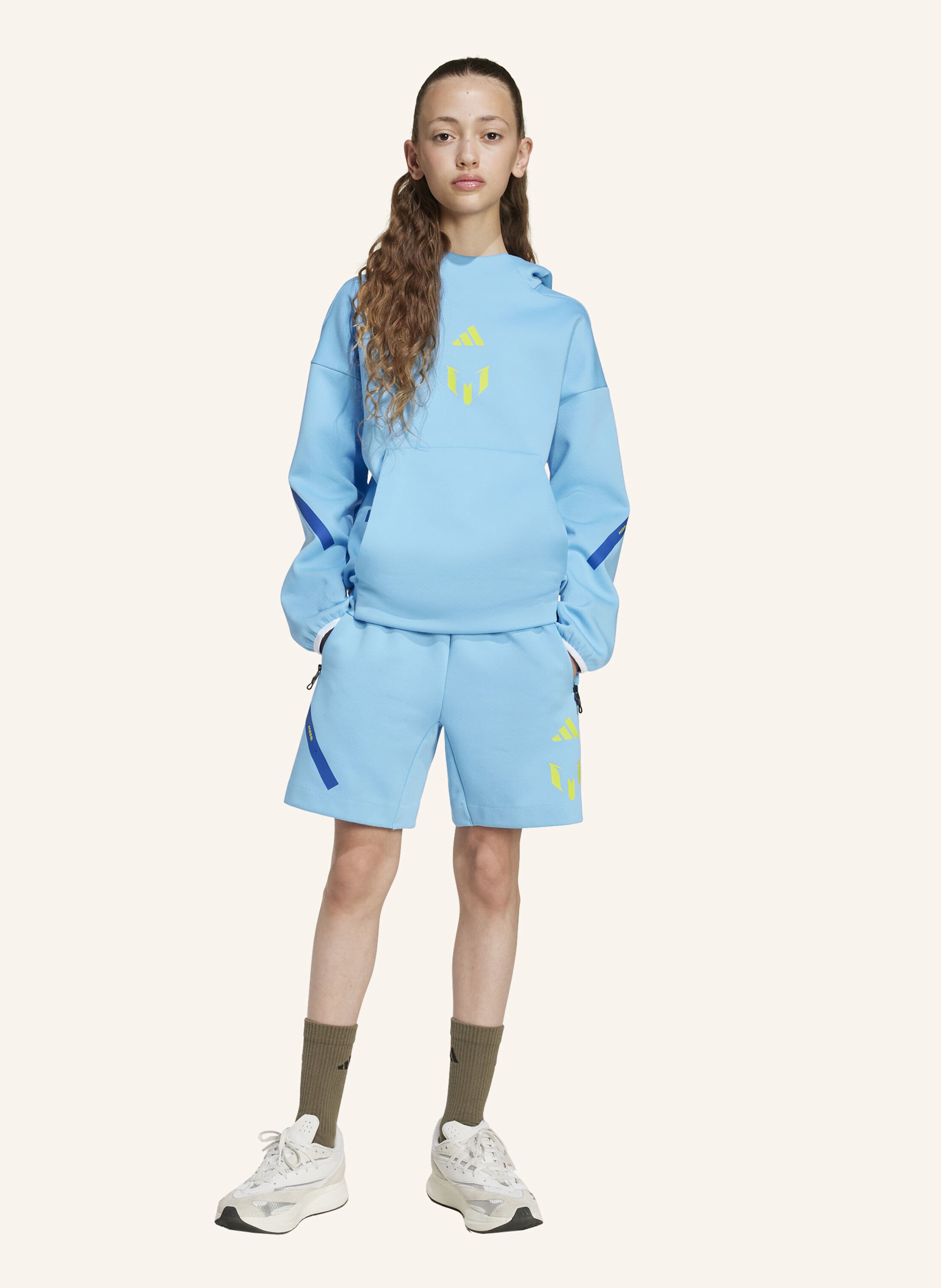 Thumbnail - Adidas Messi Zne Hoodie Kids Sweatshirt blau