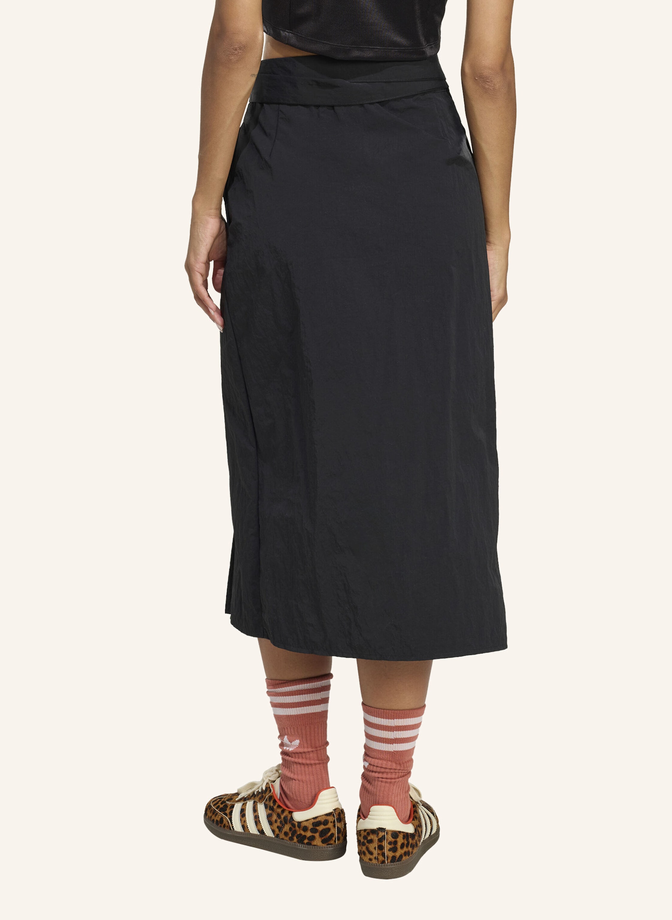 Thumbnail - Adidas Originals Off-Placed 3-Streifen Maxirock schwarz