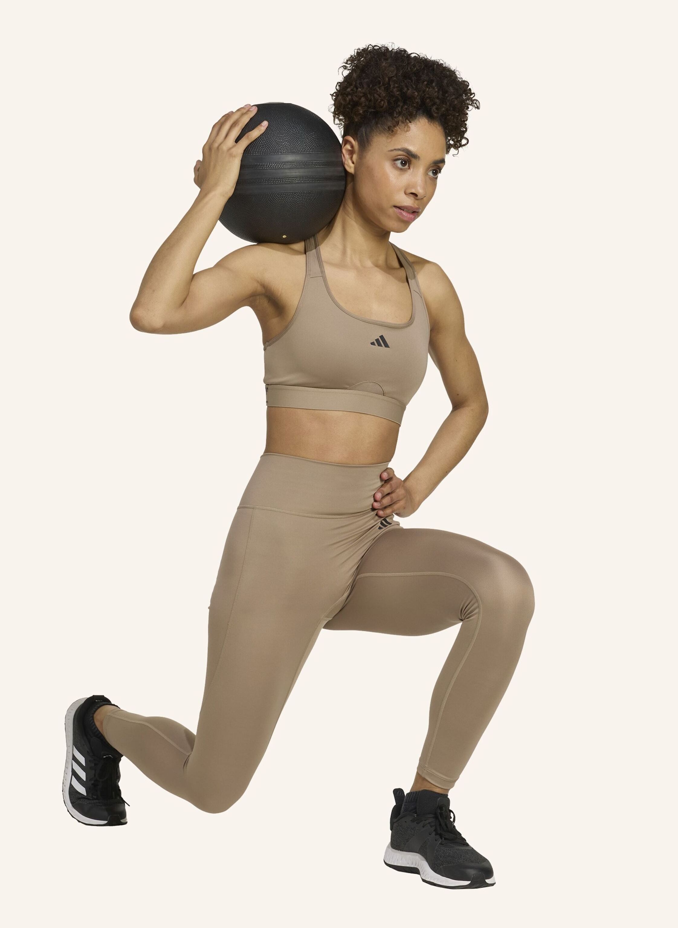 Thumbnail - Adidas Optime Essentials 7/8-Leggings Ohne Vordernaht braun