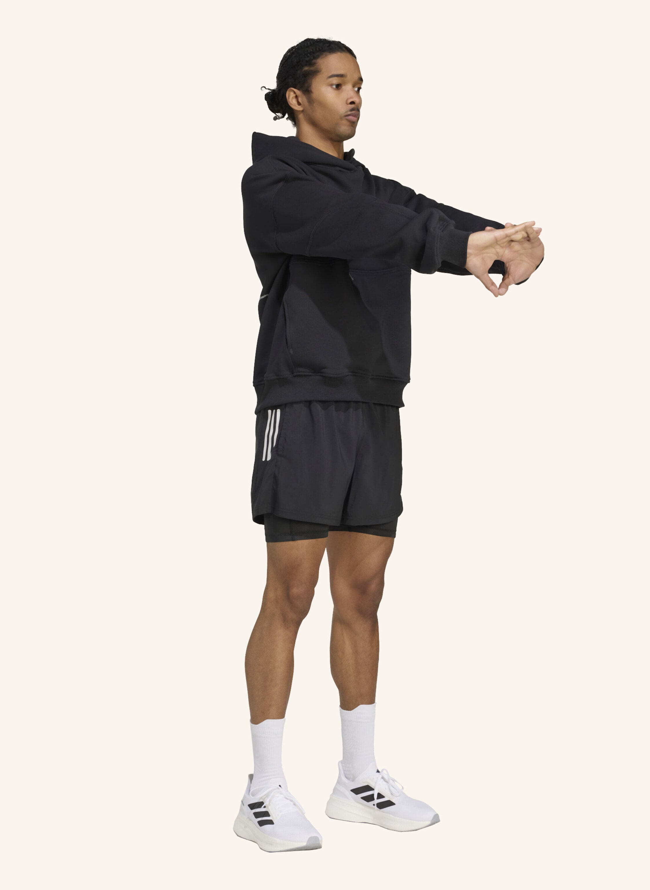 Thumbnail - Adidas adi365 H.Koumori Running Hoodie (Genderneutral) schwarz