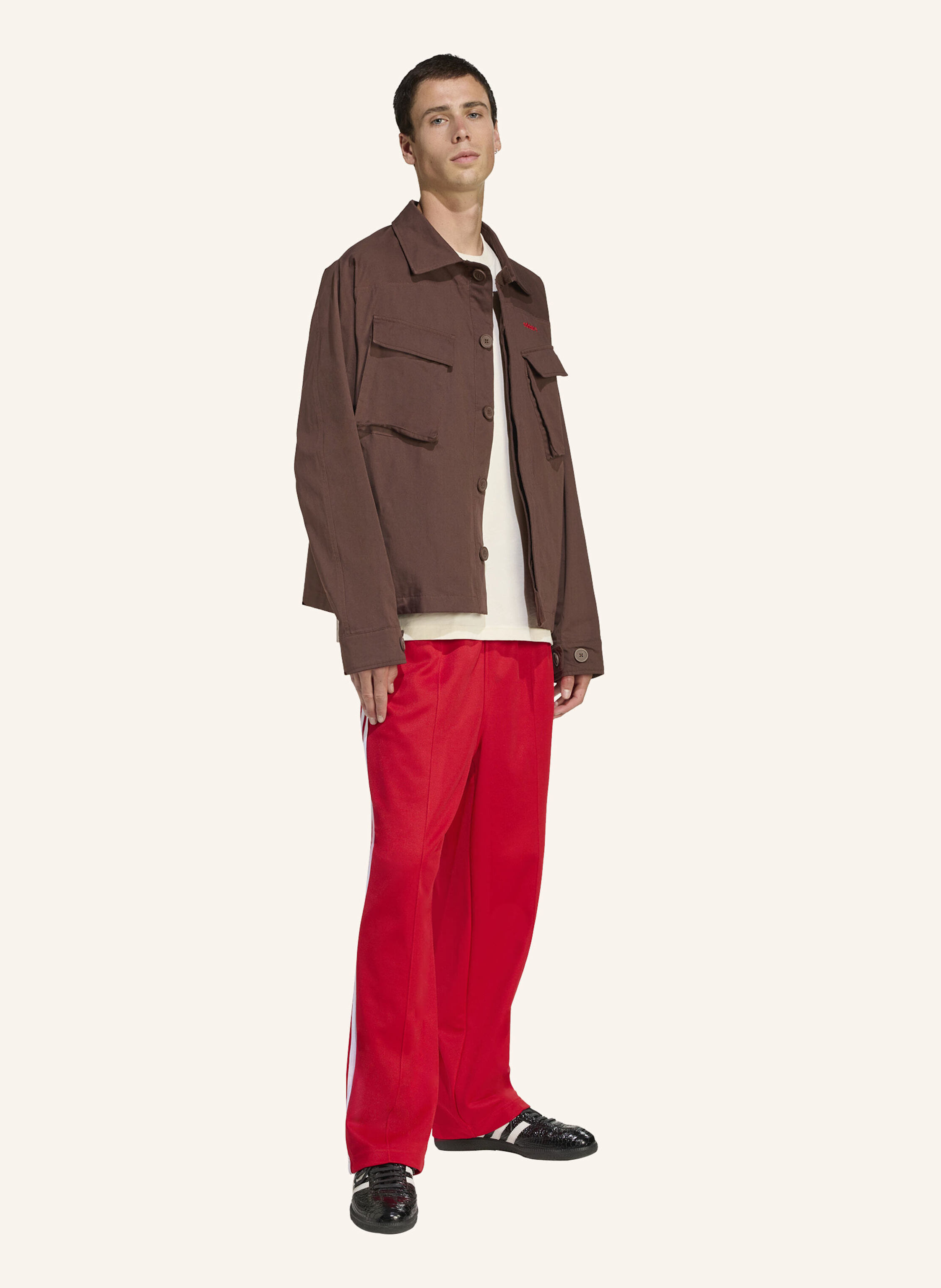 Thumbnail - Adidas Originals Regulär Geschnittene Jacke braun