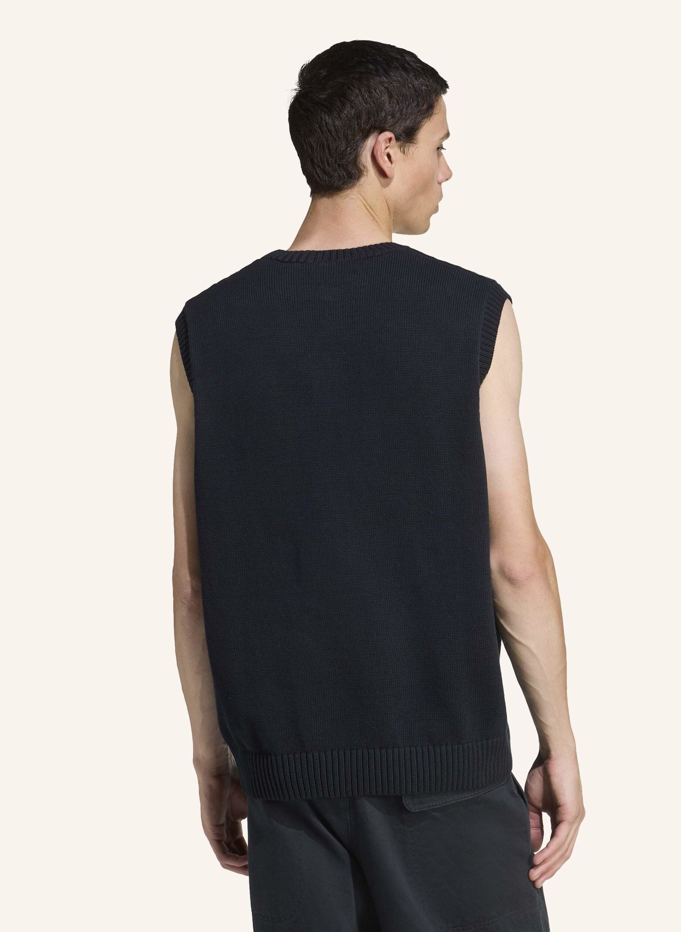 Thumbnail - Adidas Originals Hochwertige Essentials Strickweste schwarz