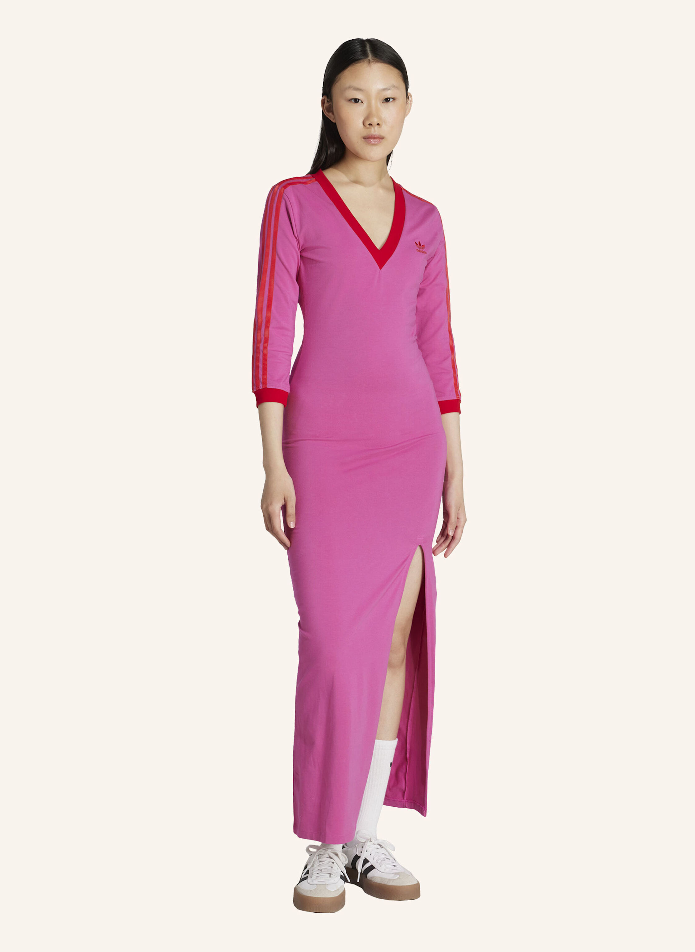 Thumbnail - Adidas Originals Jerseykleid Mit 3/4-Arm pink