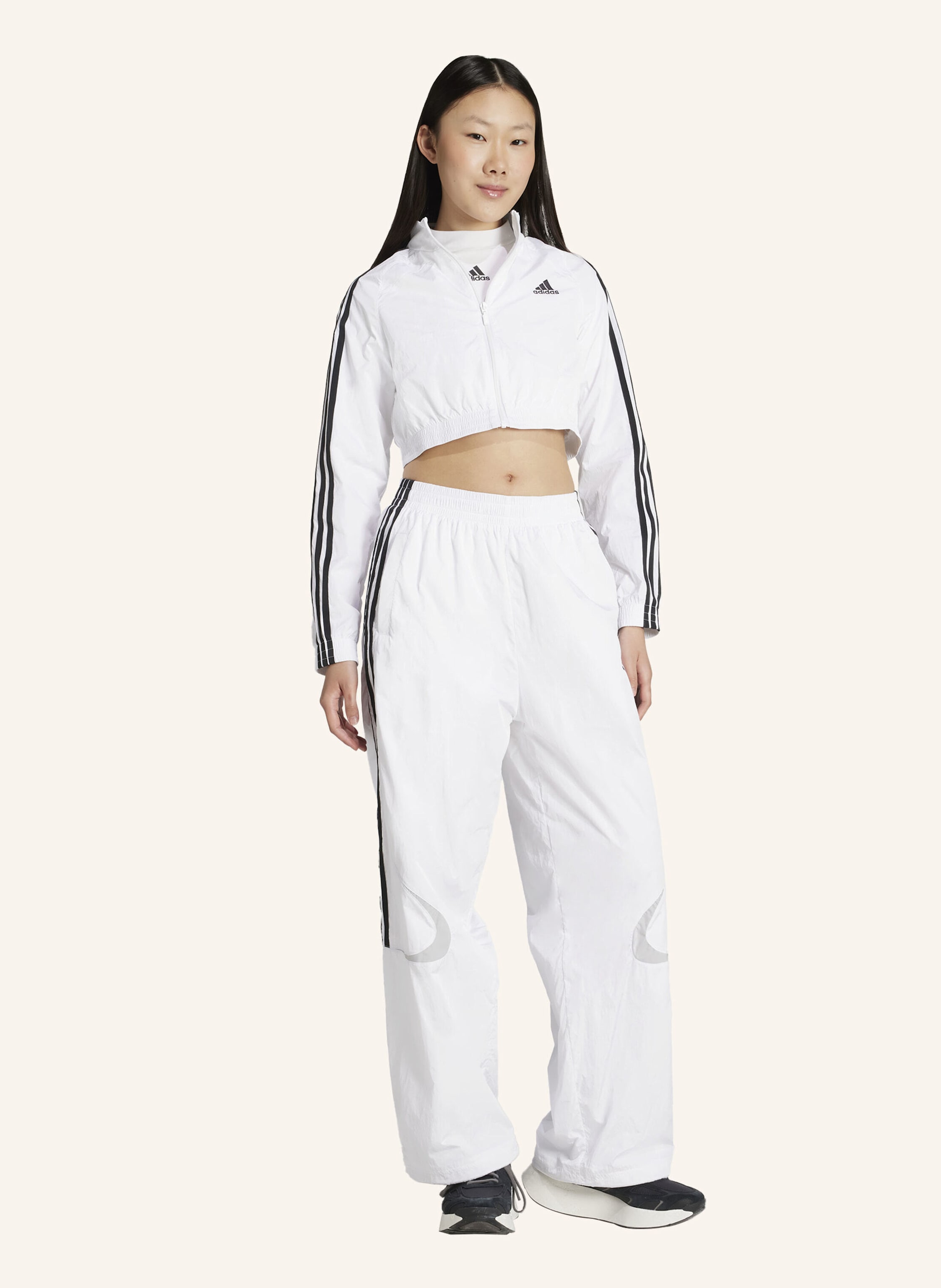 Thumbnail - Adidas Originals Teamgeist Adicolor Cropped Originals Jacke weiss