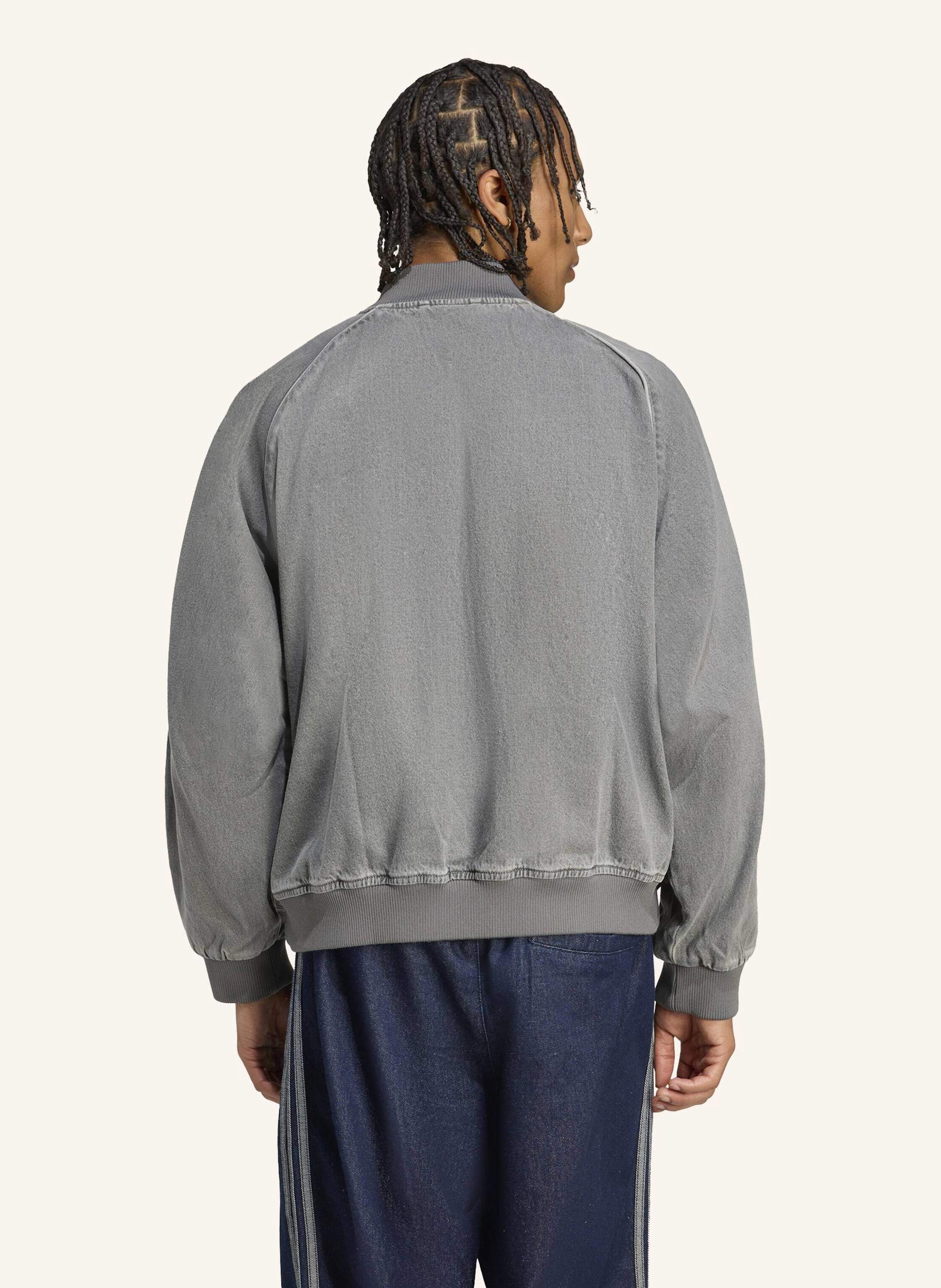 Thumbnail - Adidas Originals Sst Adicolor Loose Sst Denim Black Wash Jacke grau