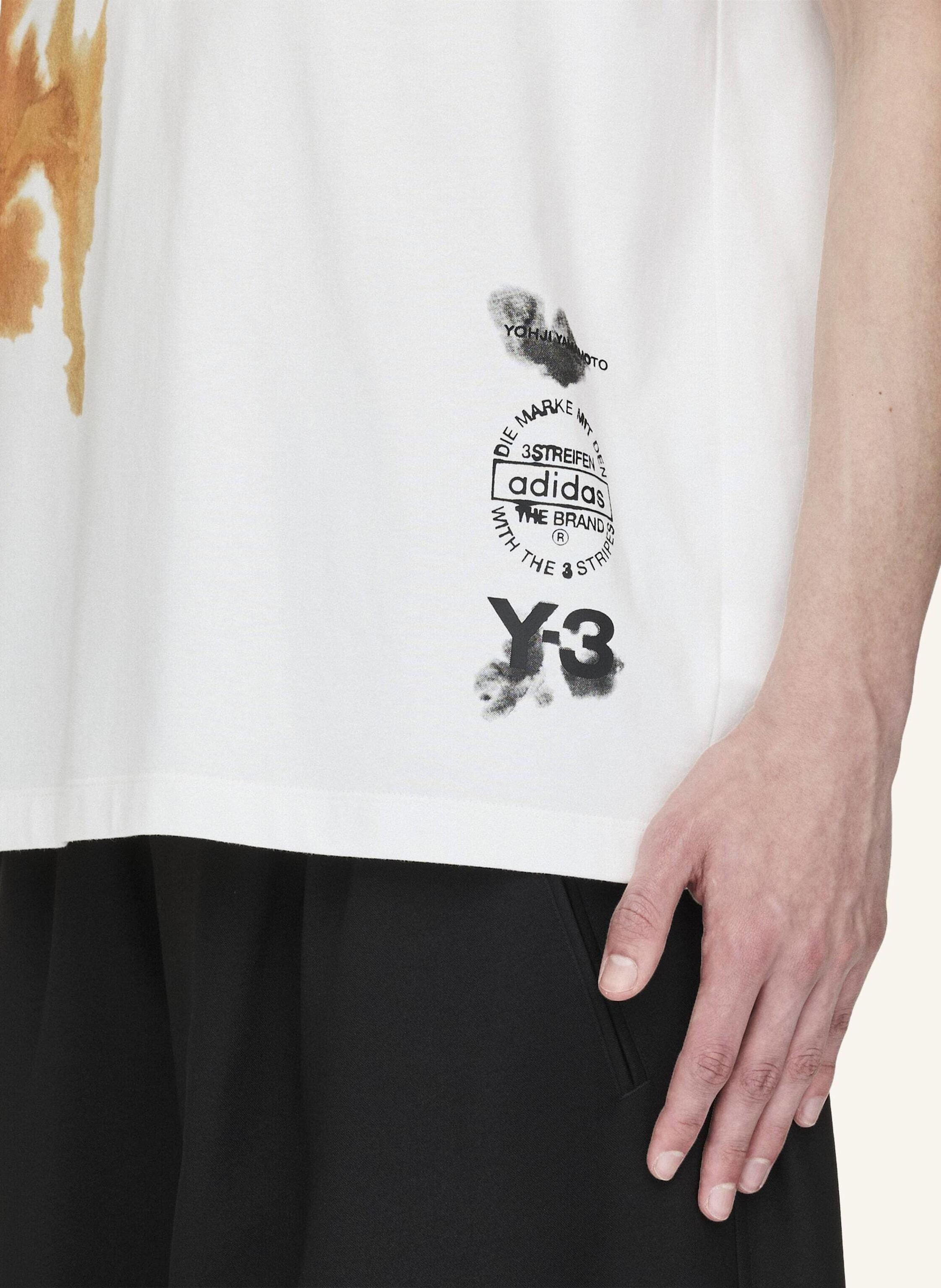Thumbnail - Y-3 Y-3 Aop Kurzärmeliges T-Shirt weiss