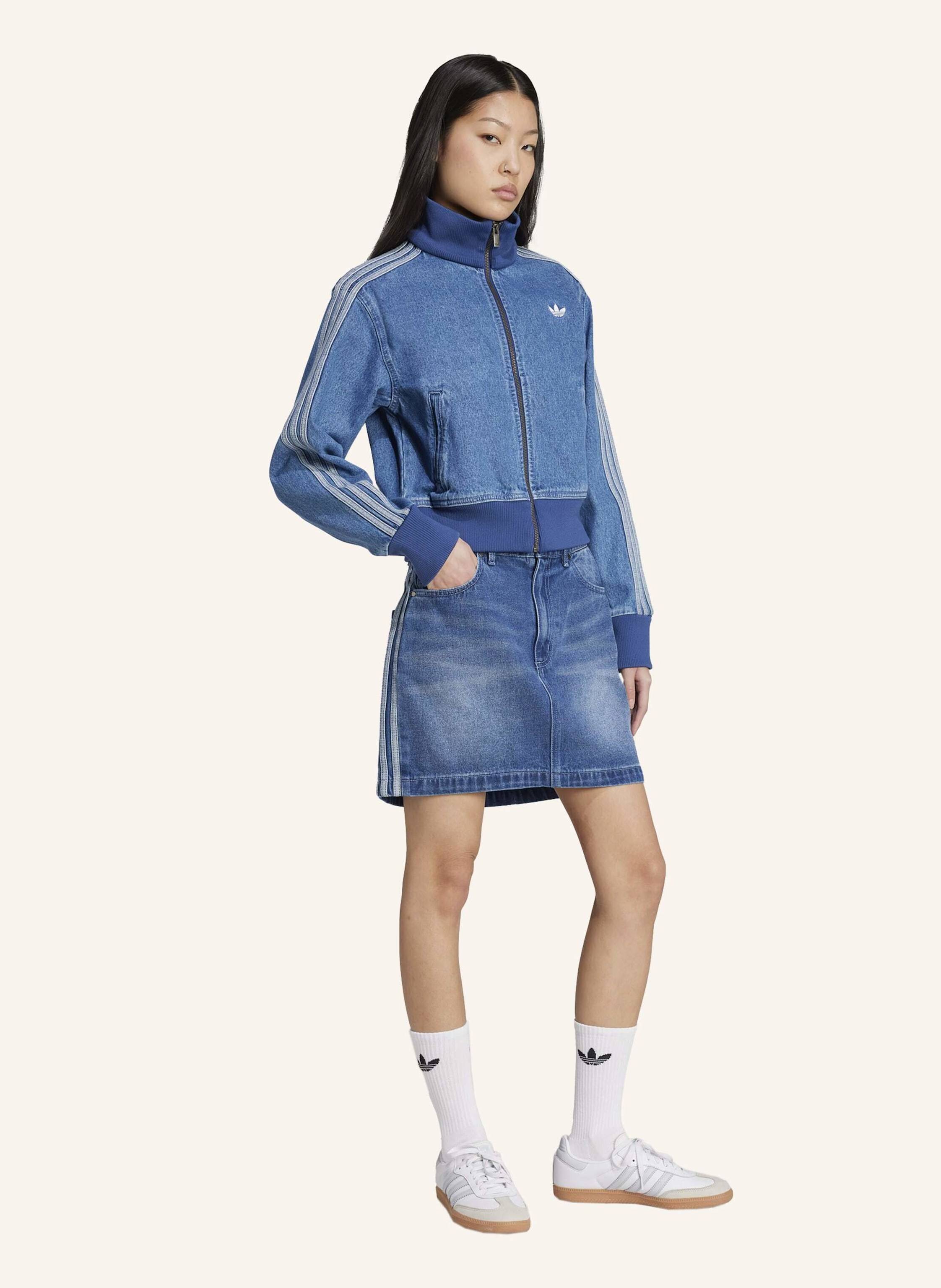Thumbnail - Adidas Originals Adicolor 3-Streifen Denim Minirock blau