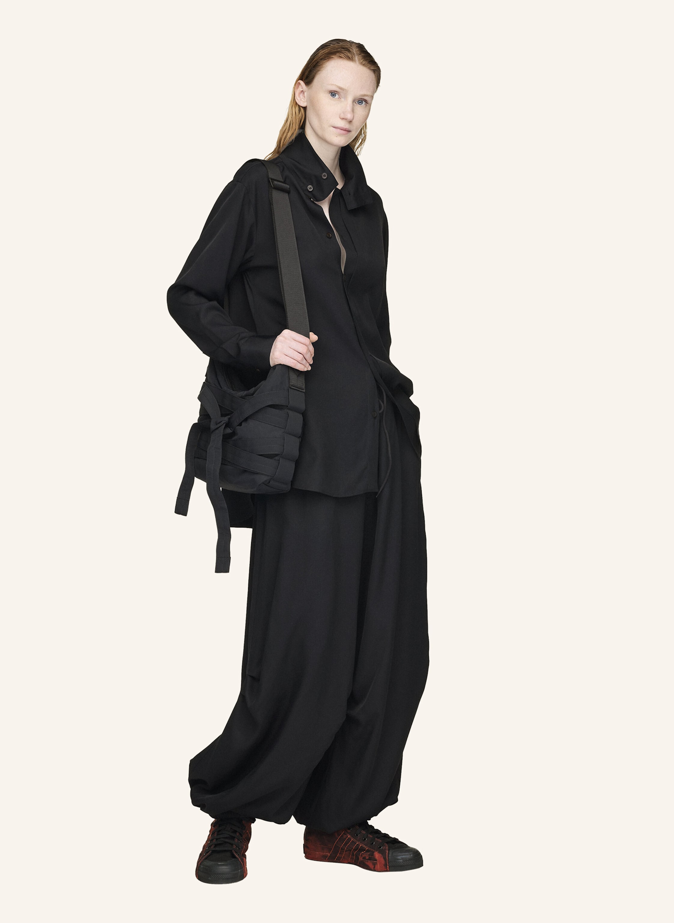 Thumbnail - Y-3 Y-3 Viskose-Twill Hemd schwarz