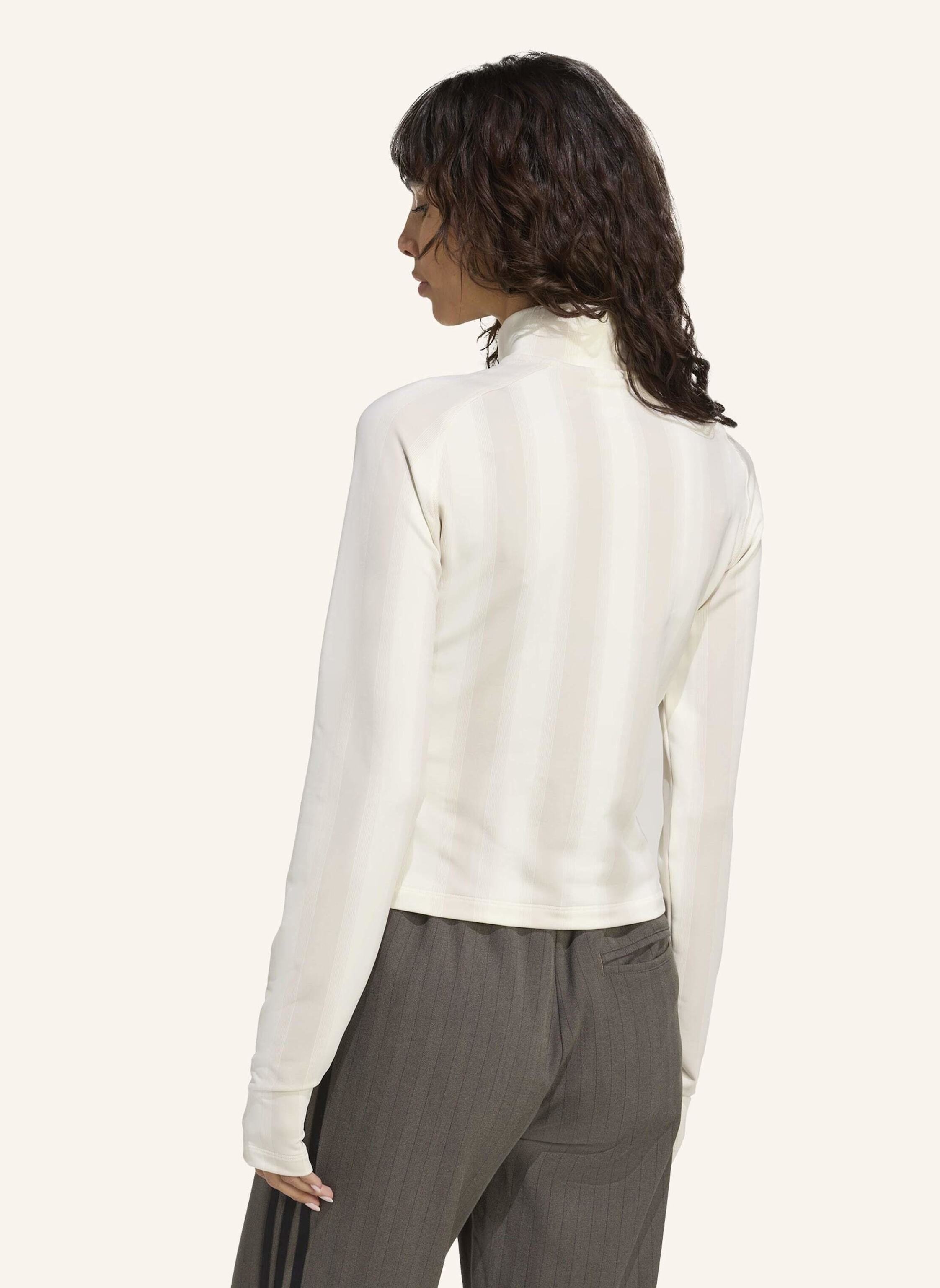 Thumbnail - Adidas Originals Half-Zip Graphic Football Longsleeve weiss