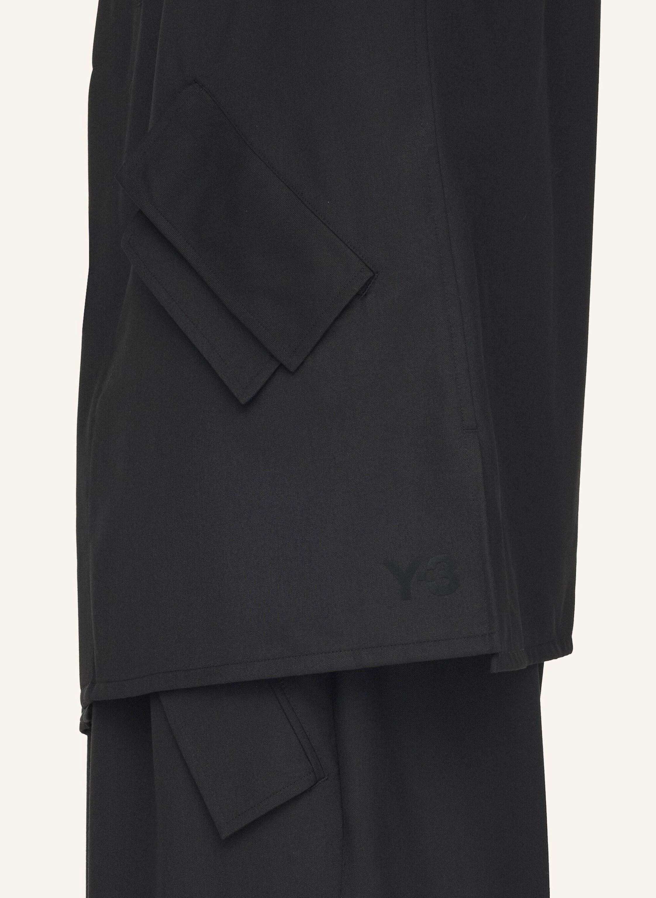 Thumbnail - Y-3 Y-3 Refined Wool Hooded Top 3-Stripes schwarz