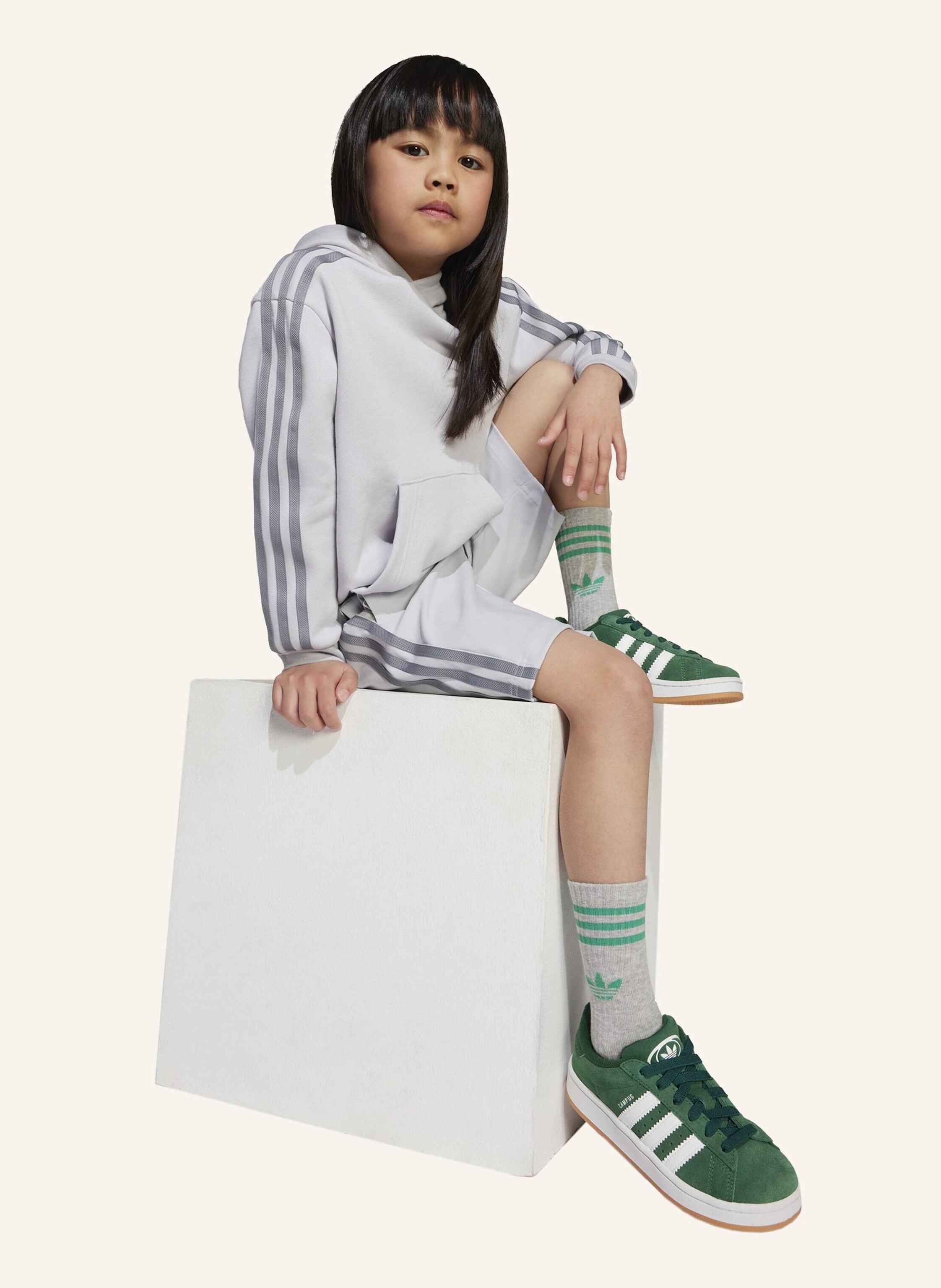 Thumbnail - Adidas Originals Adidas X Minecraft Kids Hoodie Short Set grau
