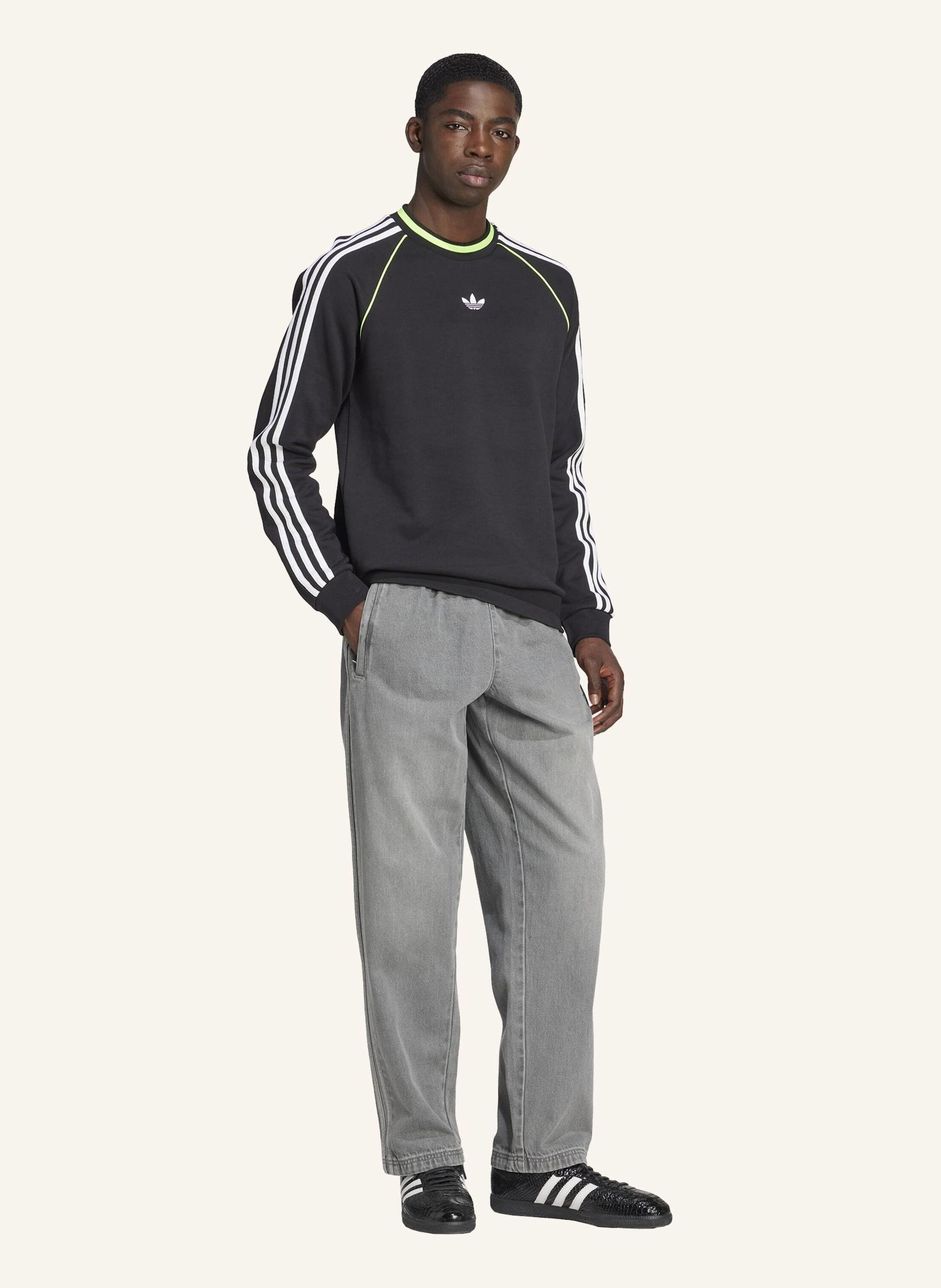 Thumbnail - Adidas Originals Adidas Adicolor Stone Jeans Trainingshose, Locker Geschnitten grau