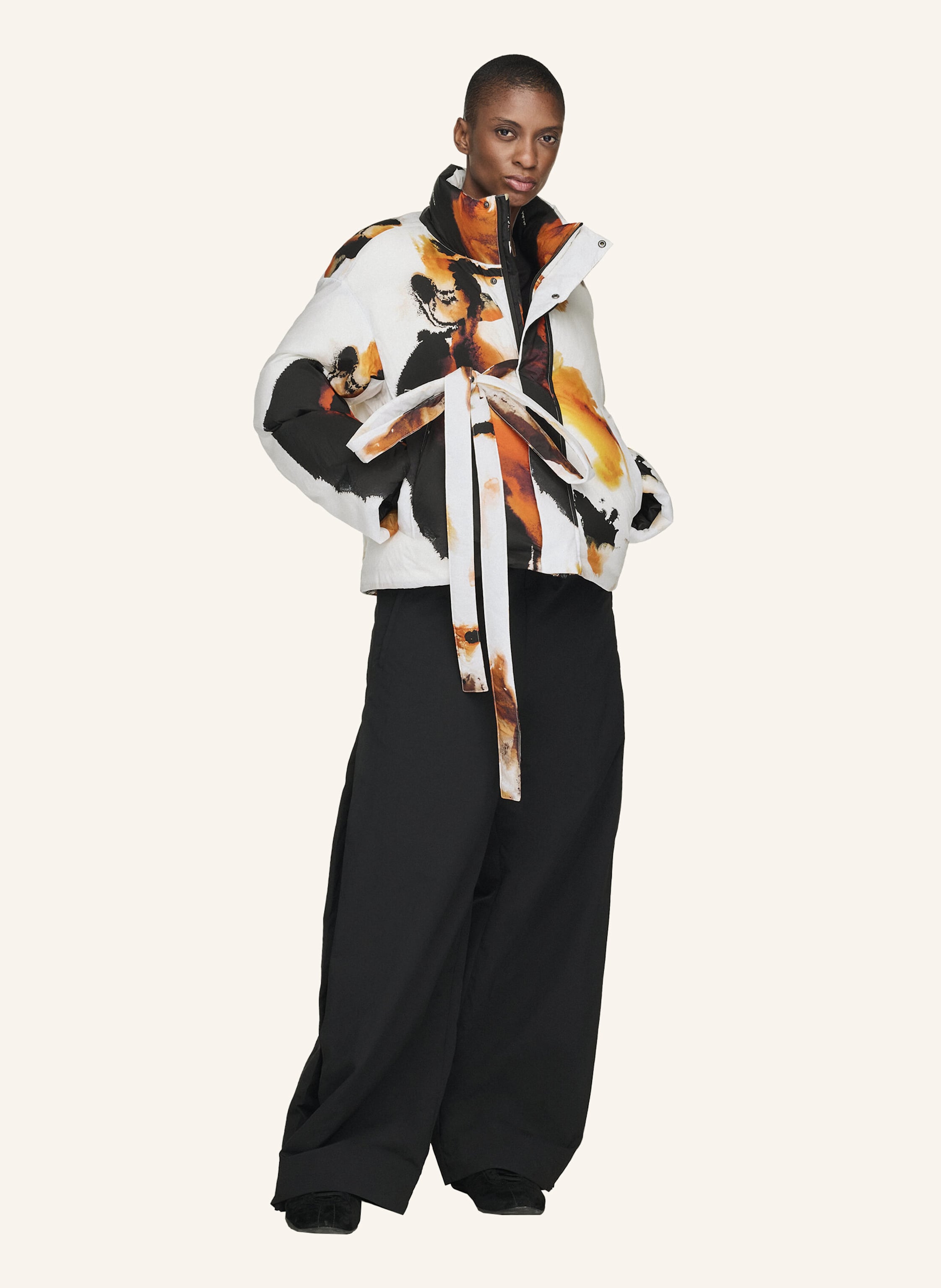 Thumbnail - Y-3 Y-3 Aop Pufferjacke weiss