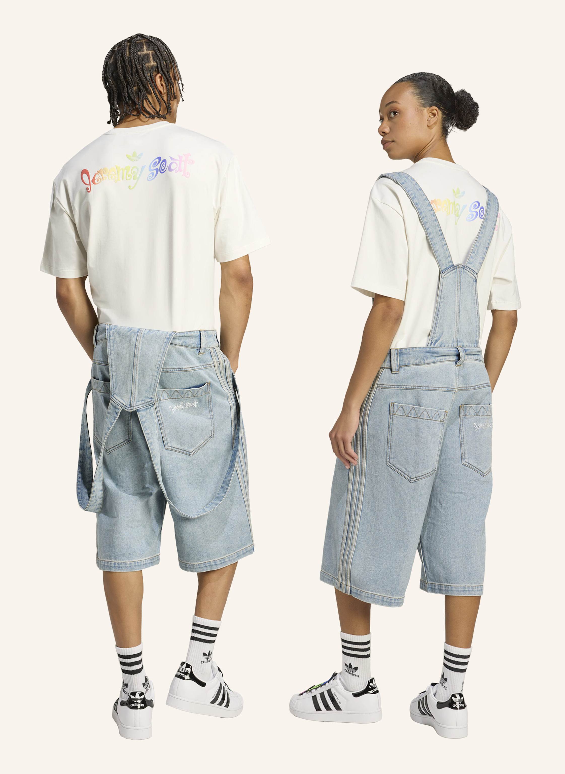 Thumbnail - Adidas Originals Adidas X Jeremy Scott Denim Latzhose grau
