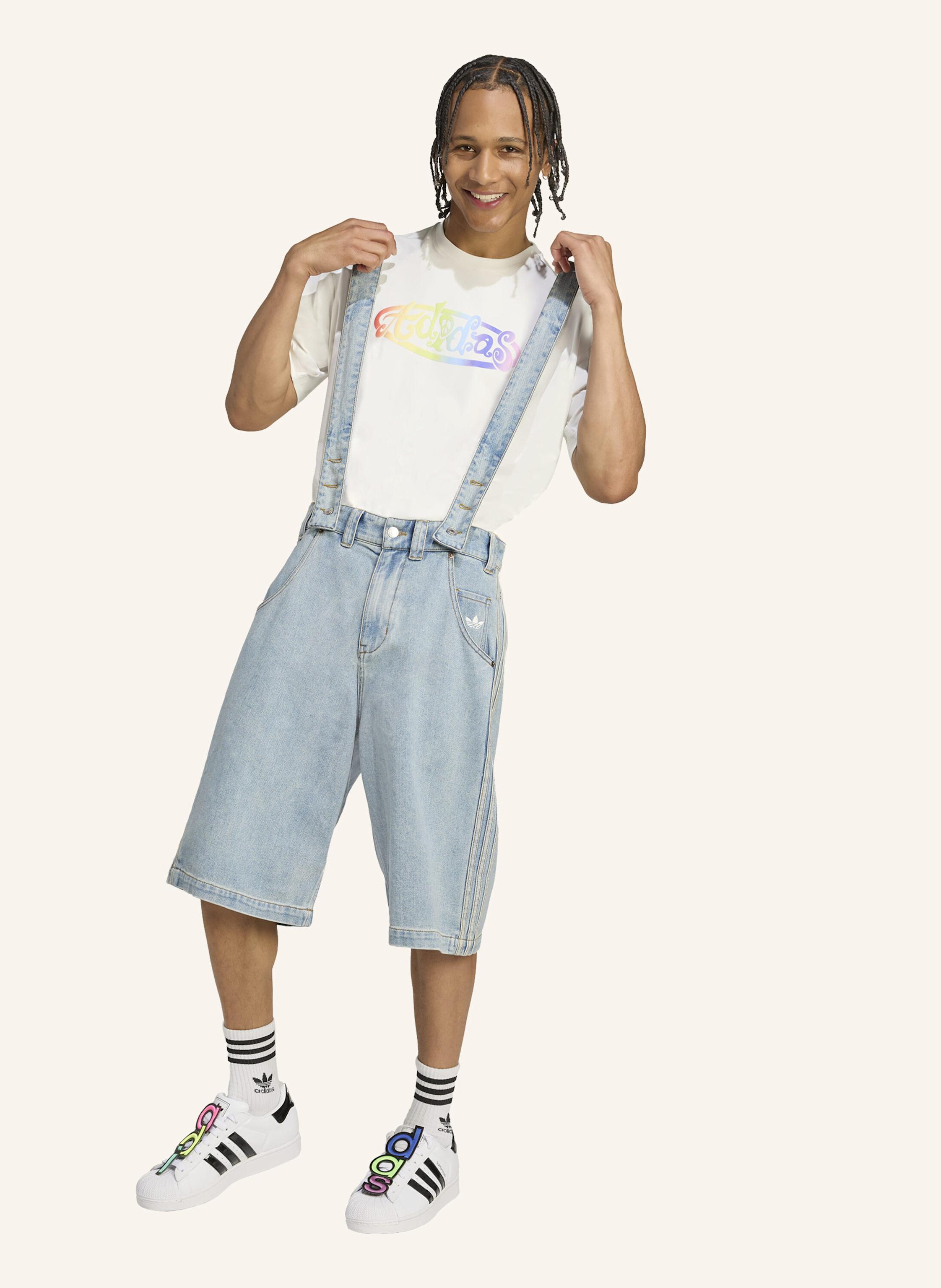 Thumbnail - Adidas Originals Adidas X Jeremy Scott Denim Latzhose grau