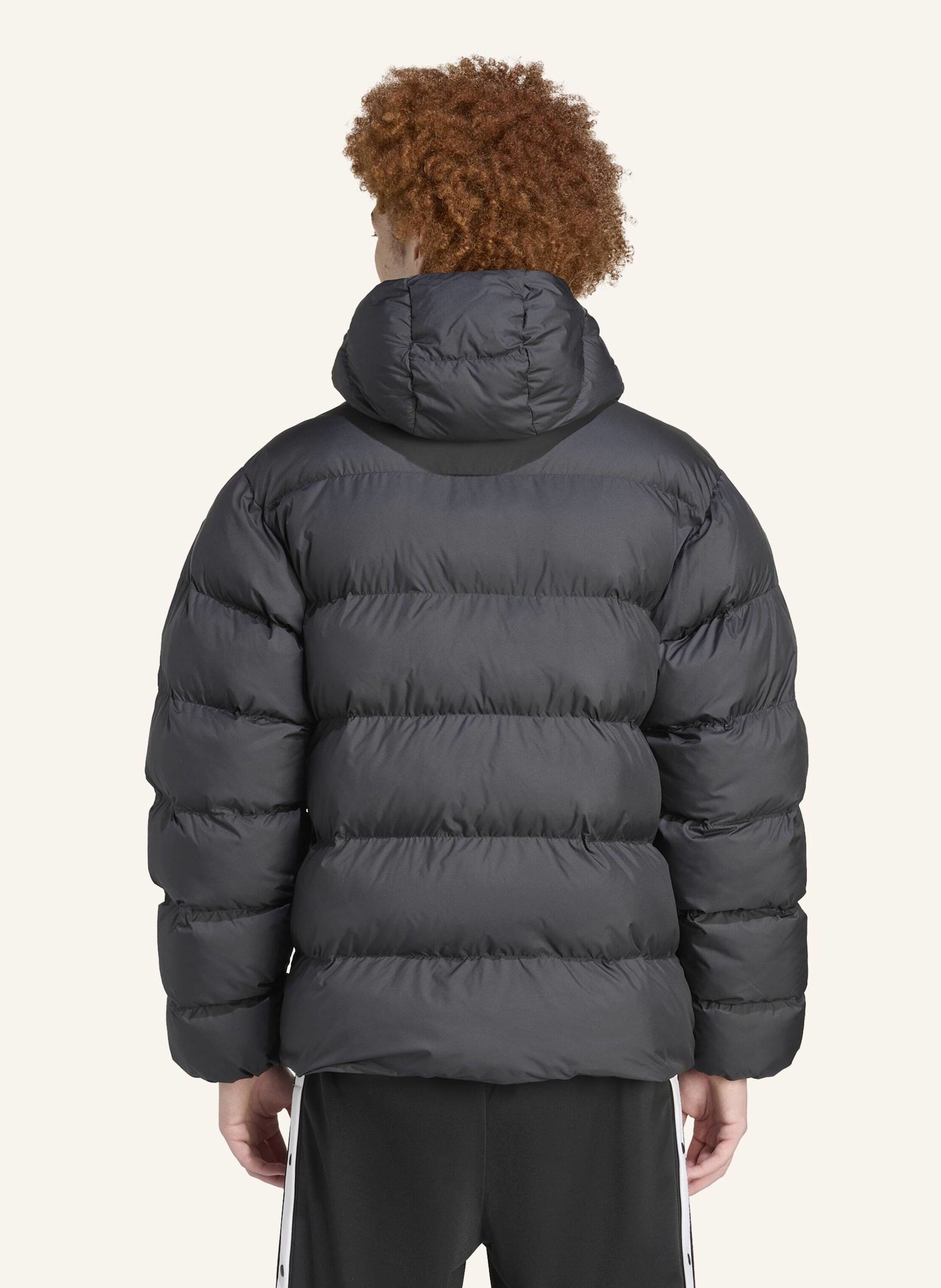 Thumbnail - Adidas Originals Tonal Hooded Puffer Jacke schwarz