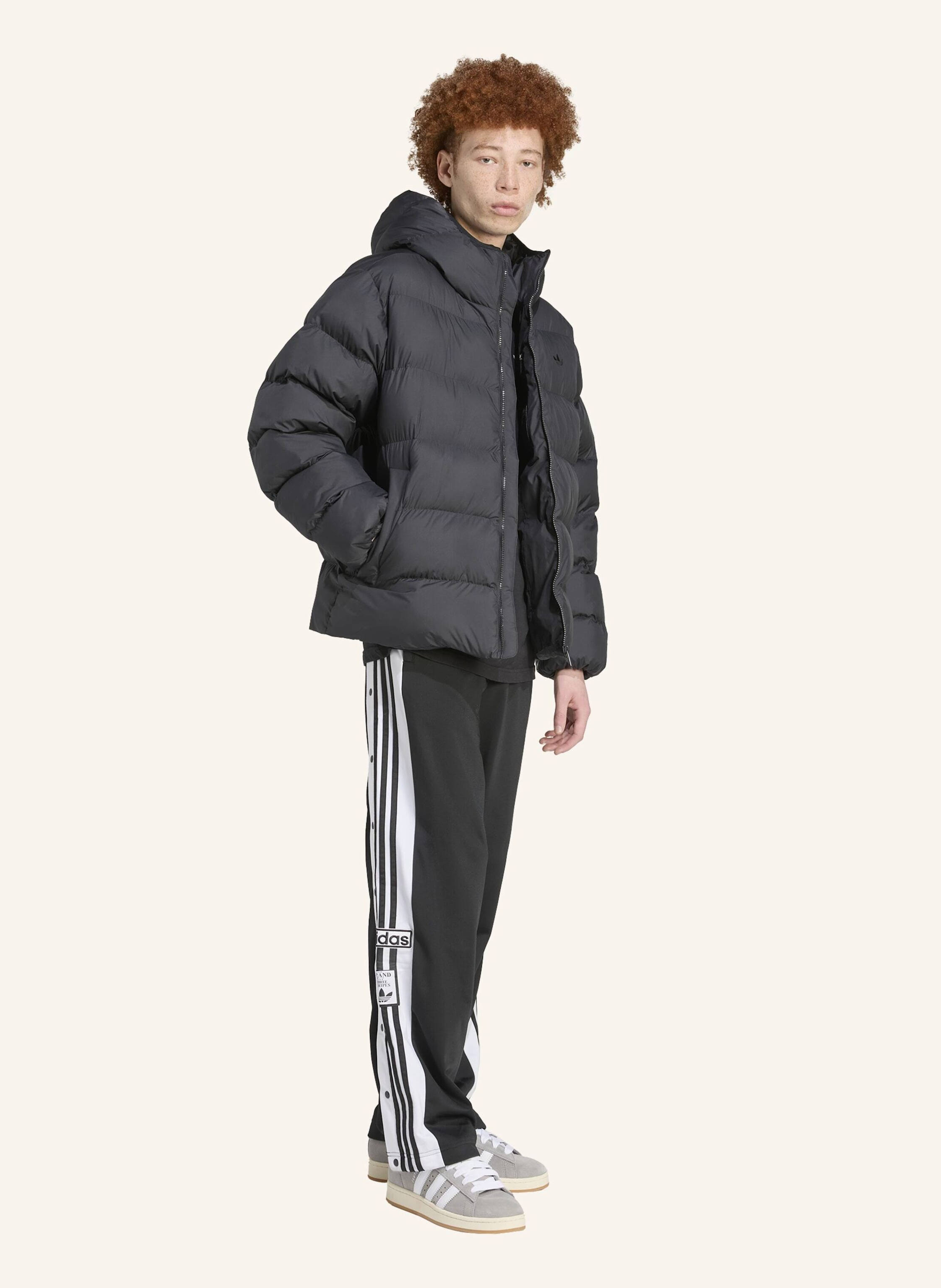 Thumbnail - Adidas Originals Tonal Hooded Puffer Jacke schwarz