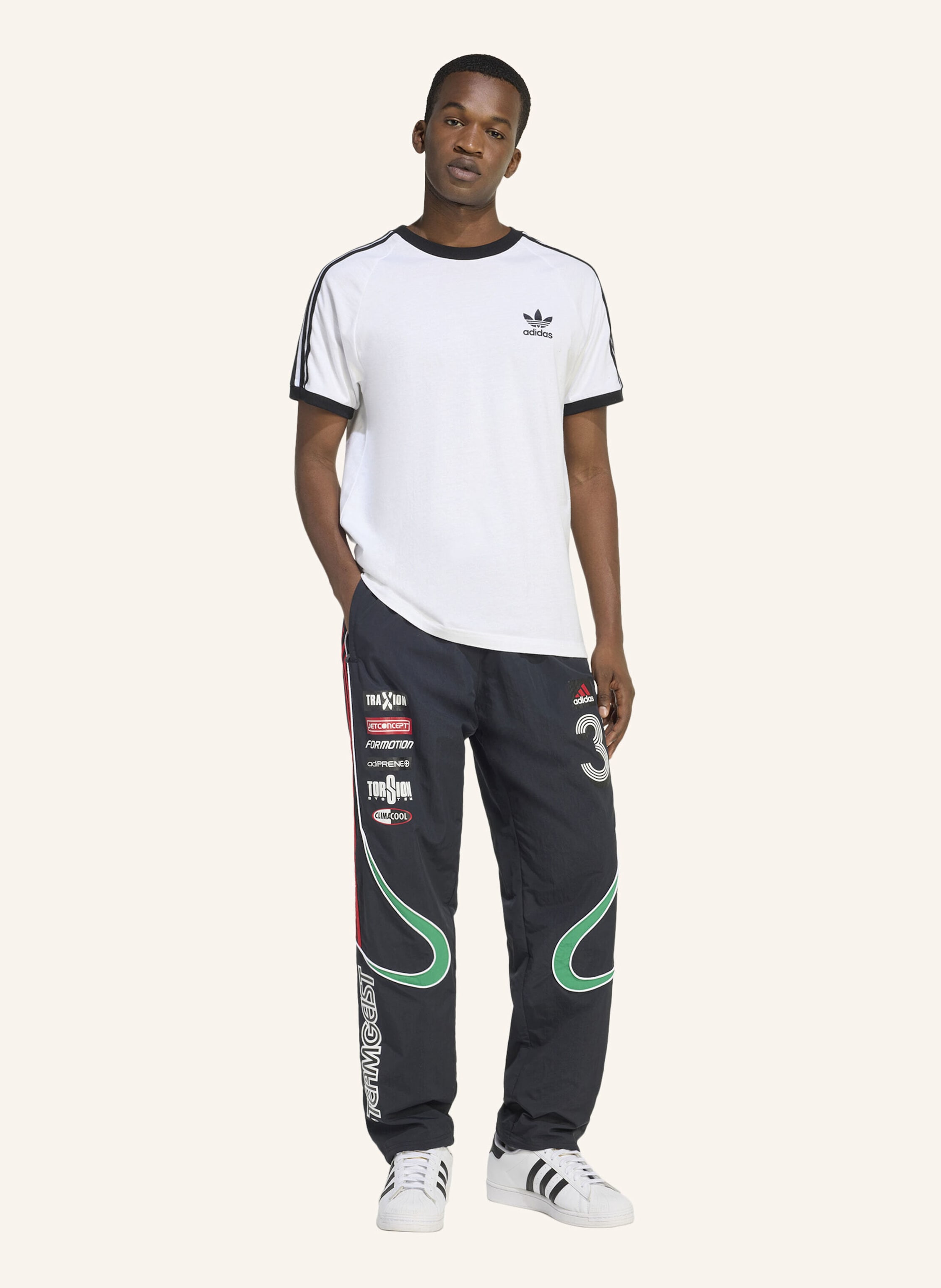 Thumbnail - Adidas Originals Teamgeist Moto Trackpant schwarz