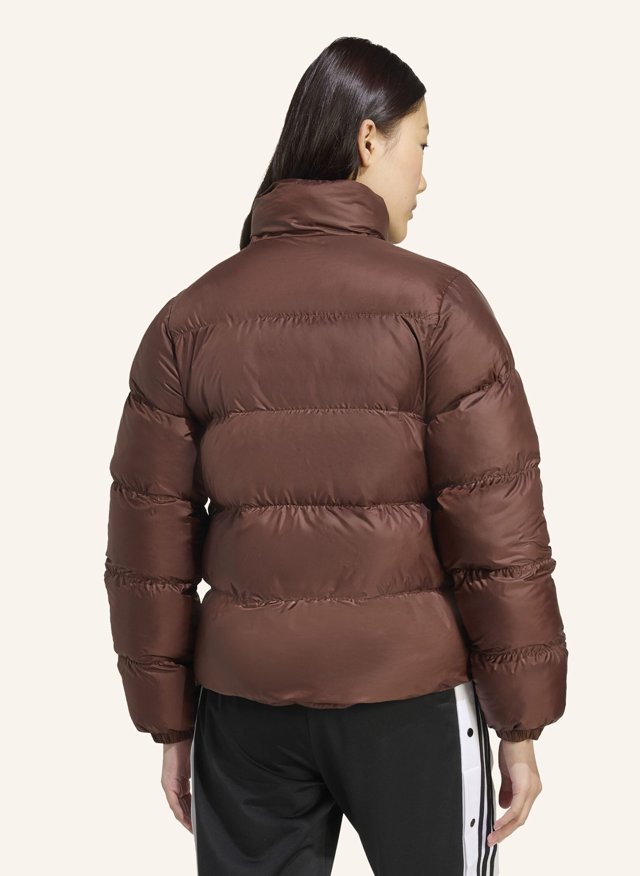 Thumbnail - Adidas Originals Adicolor Short Puffer Jacke braun