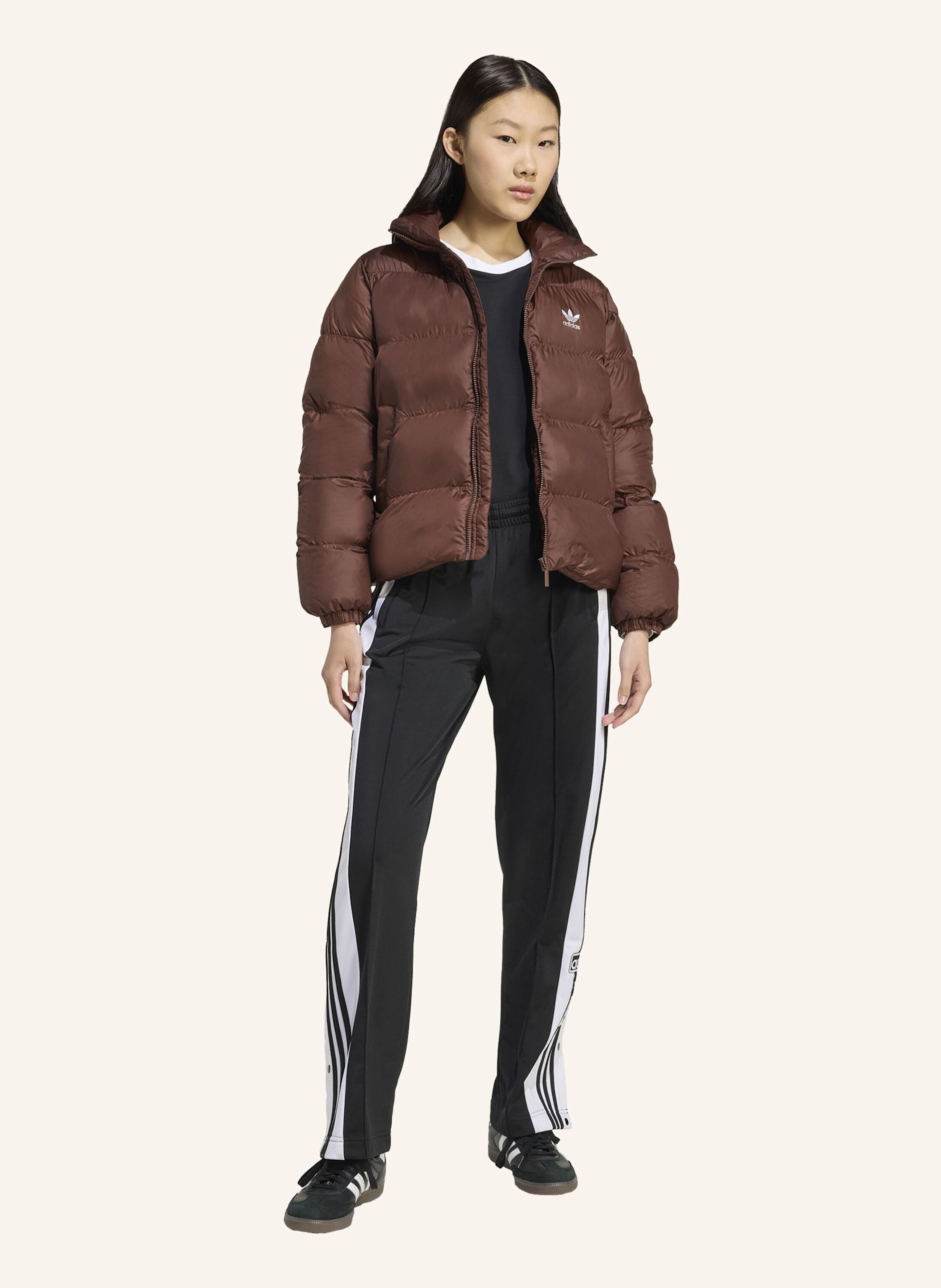 Thumbnail - Adidas Originals Adicolor Short Puffer Jacke braun