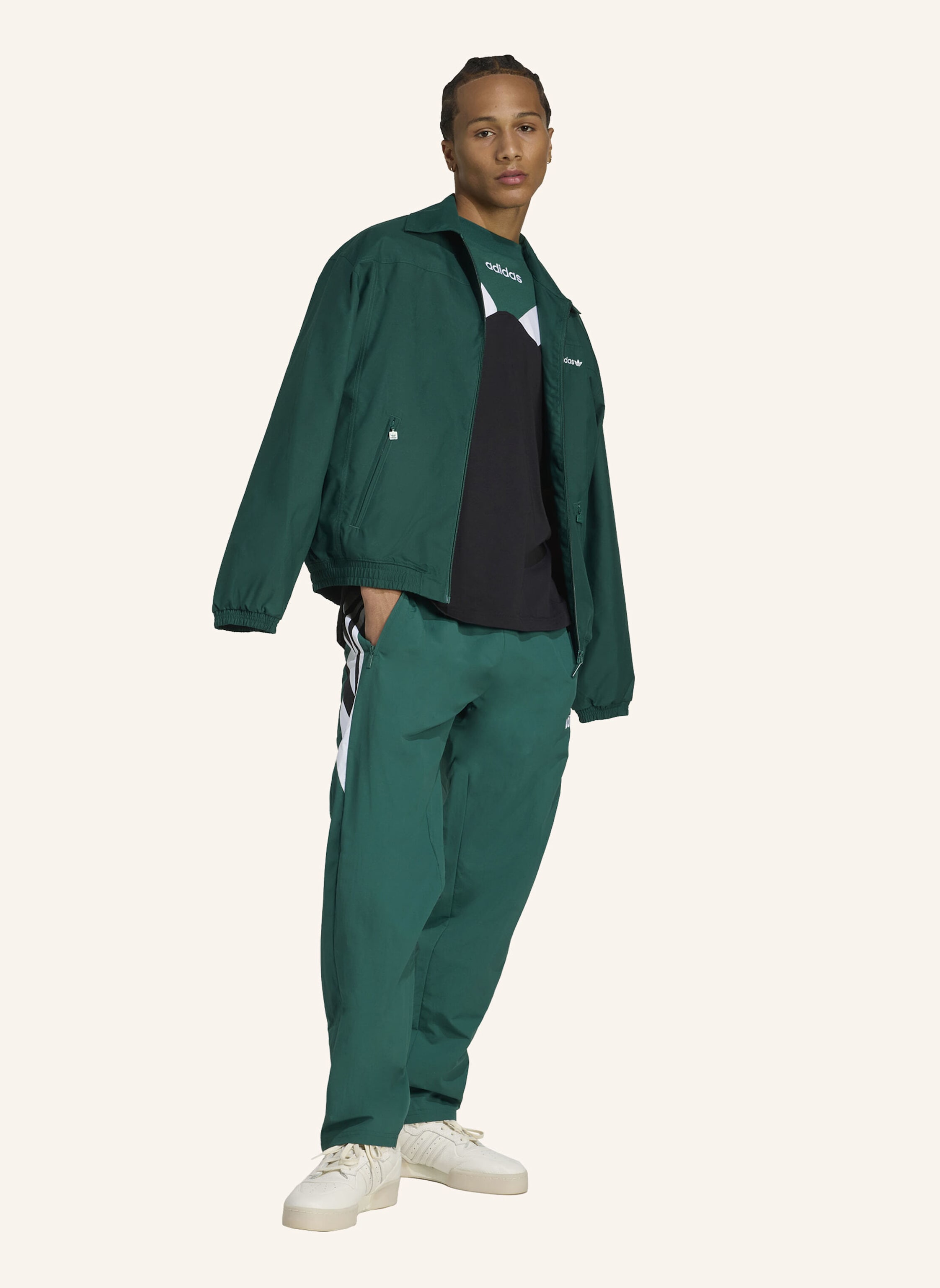 Thumbnail - Adidas Originals Brushed Woven Trainingsjacke gruen