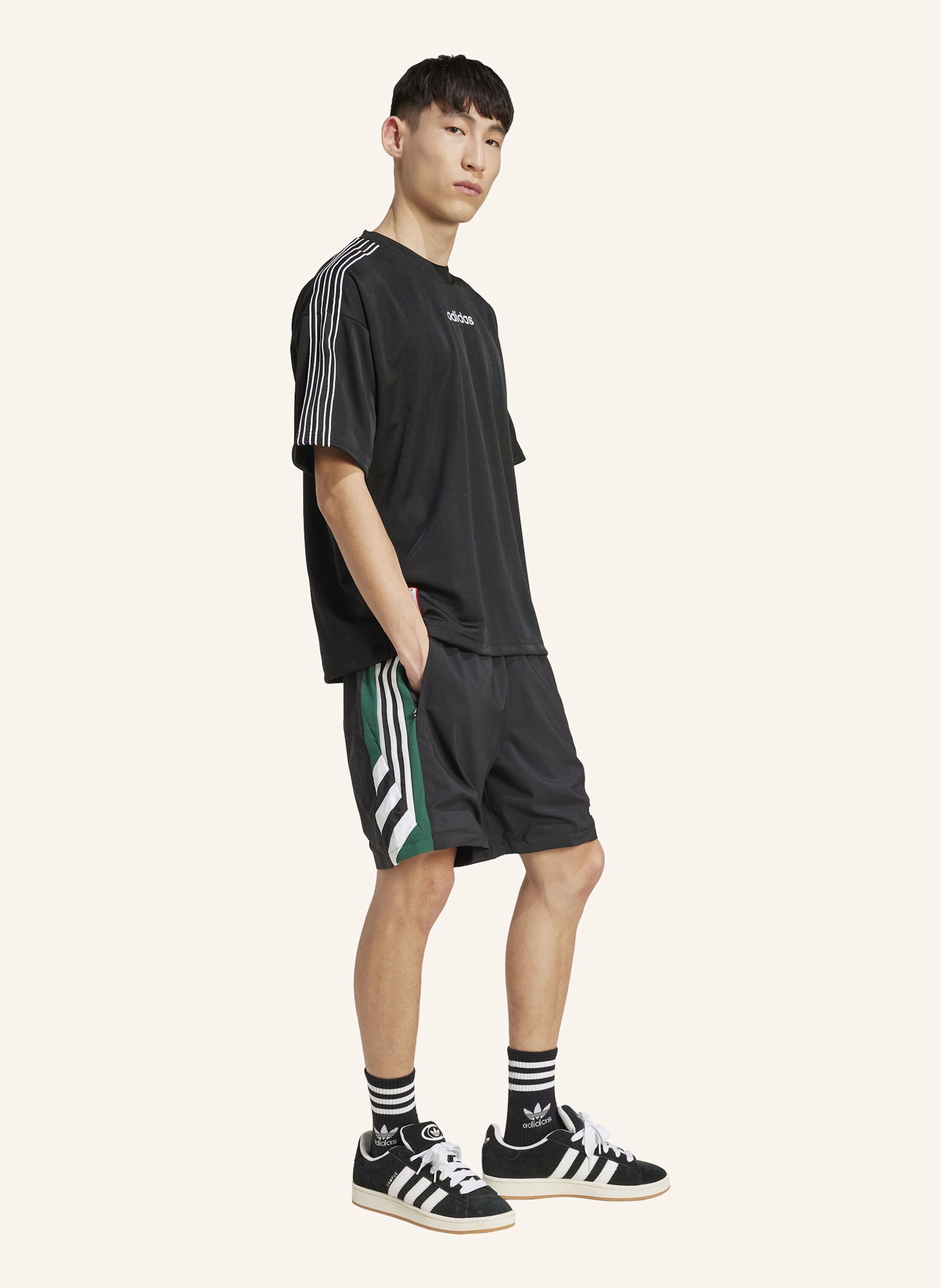 Thumbnail - Adidas Originals 90s Football Shorts schwarz