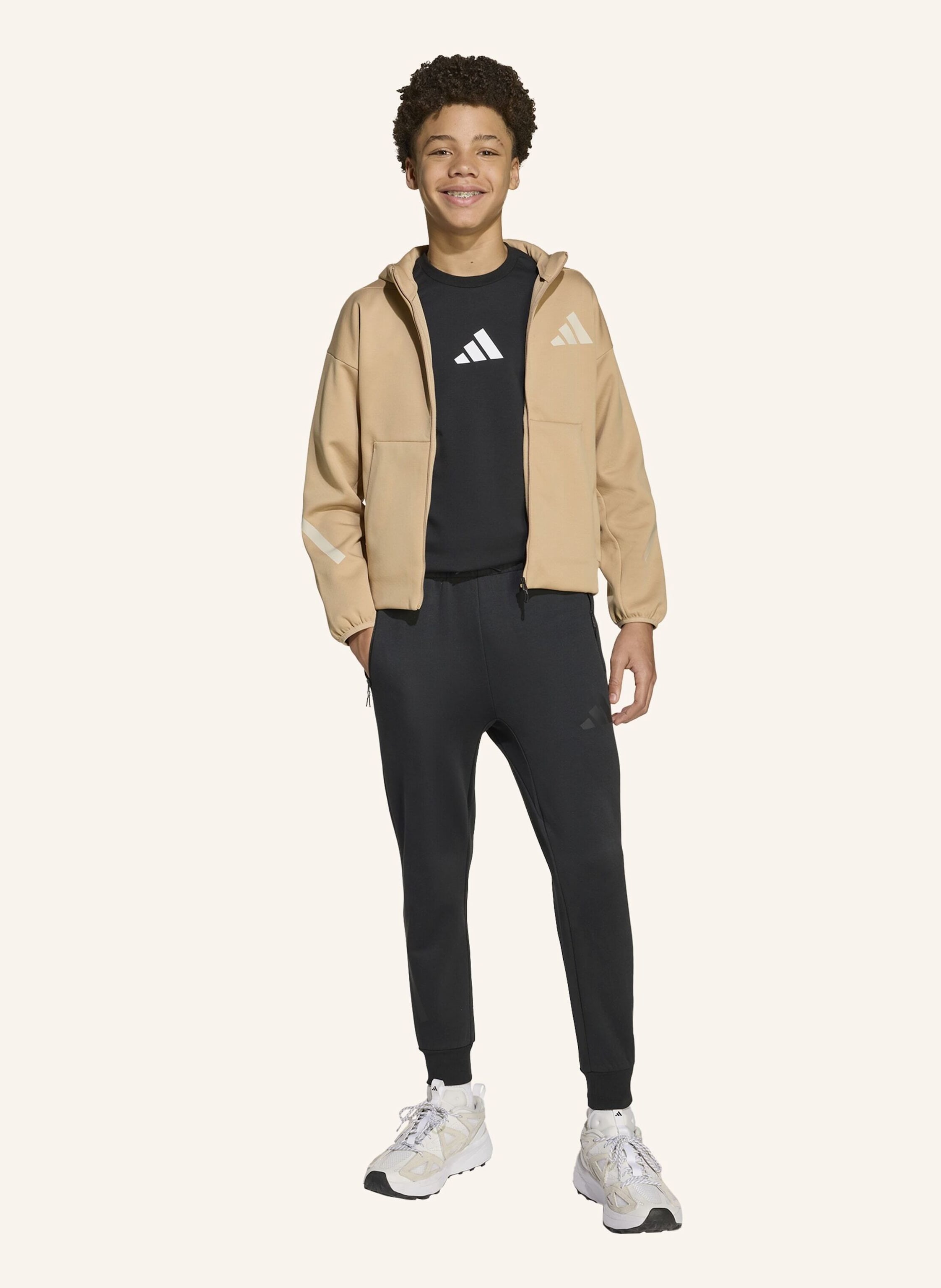 Thumbnail - Adidas Sweatjacke Z.N.E. Full Zip braun
