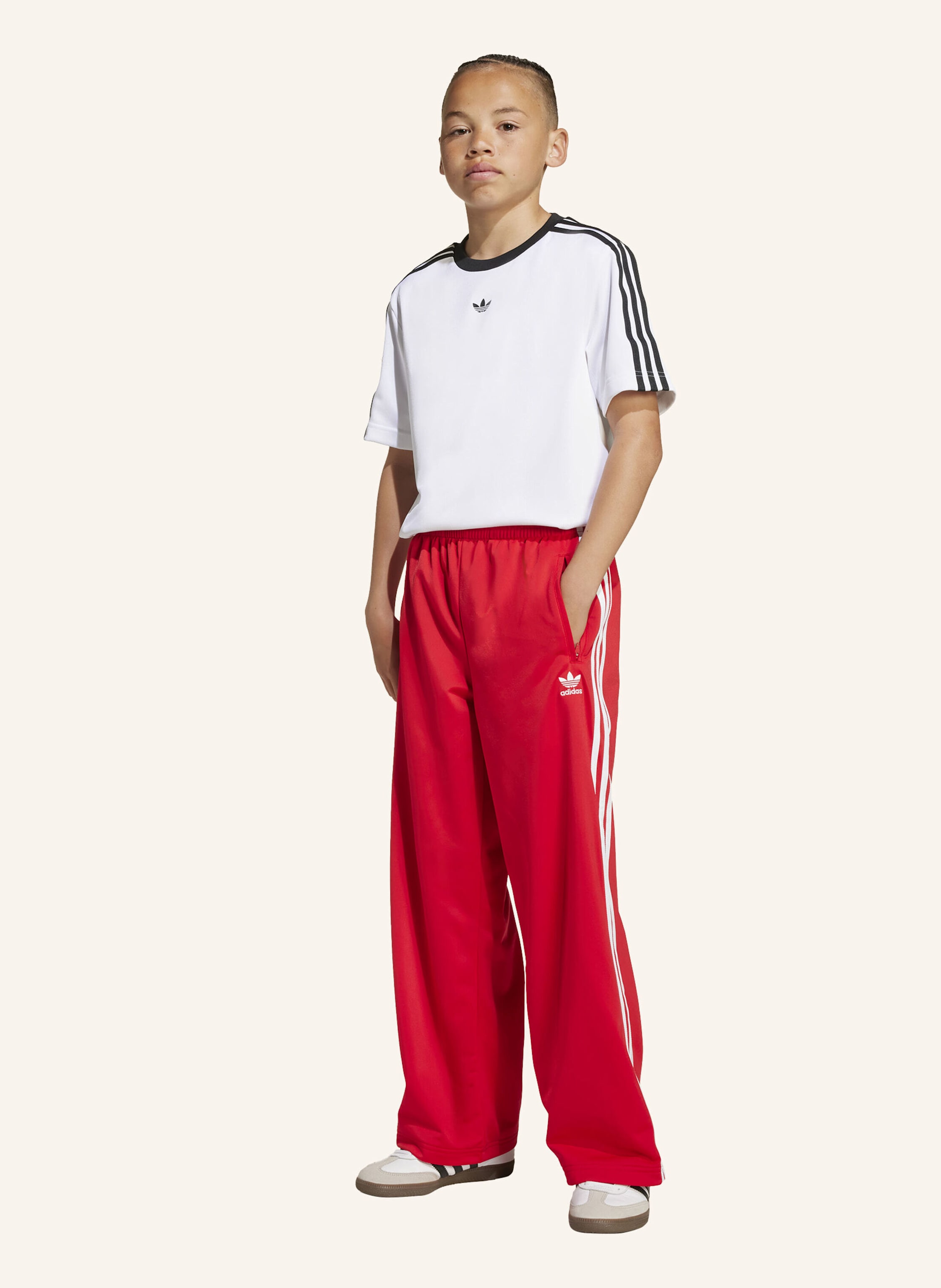 Thumbnail - Adidas Originals Adicolor Loose Firebird Hose Für Kinder Und Teens rot