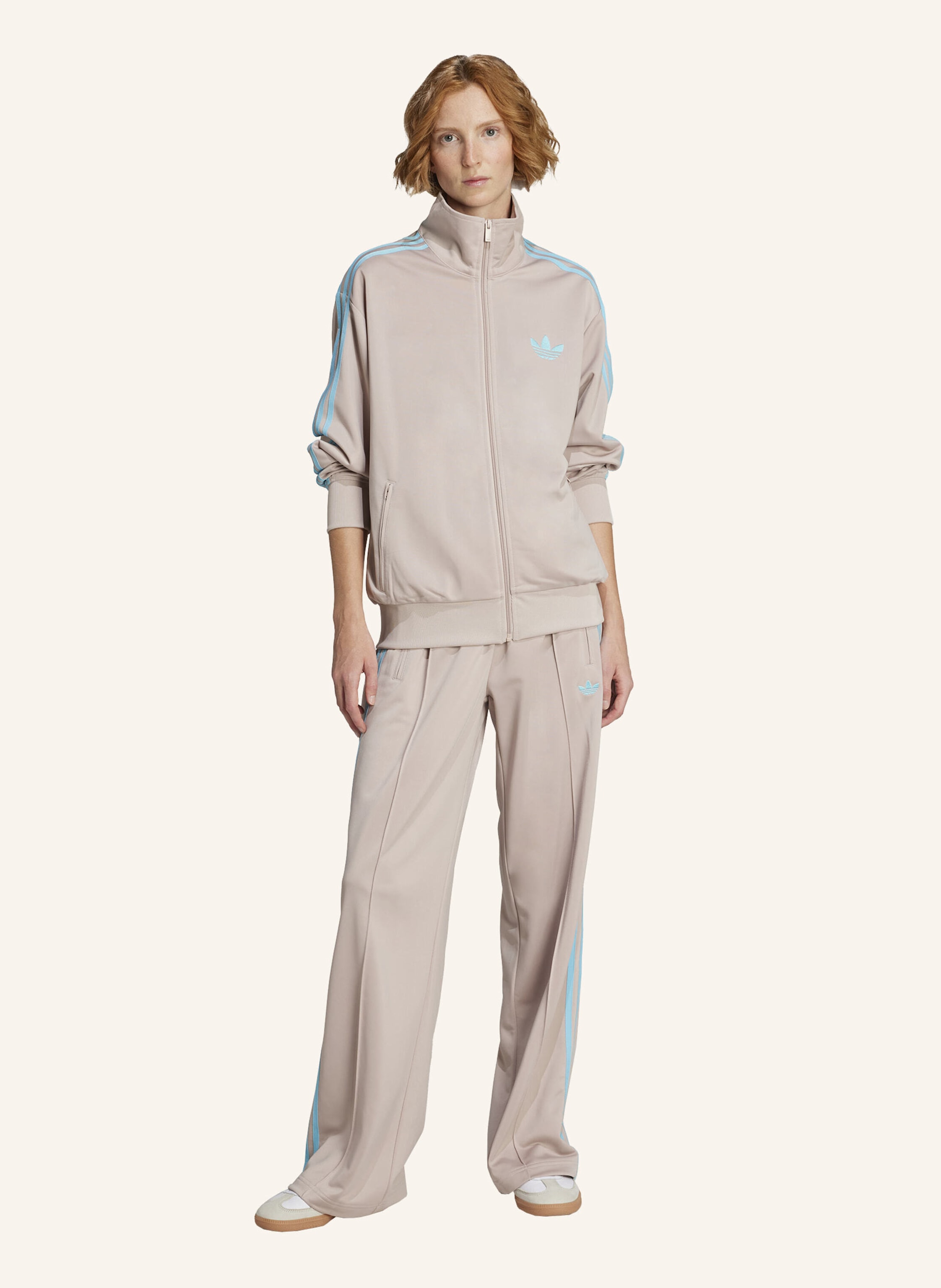 Thumbnail - Adidas Originals Trainingsjacke Firebird Adicolor beige