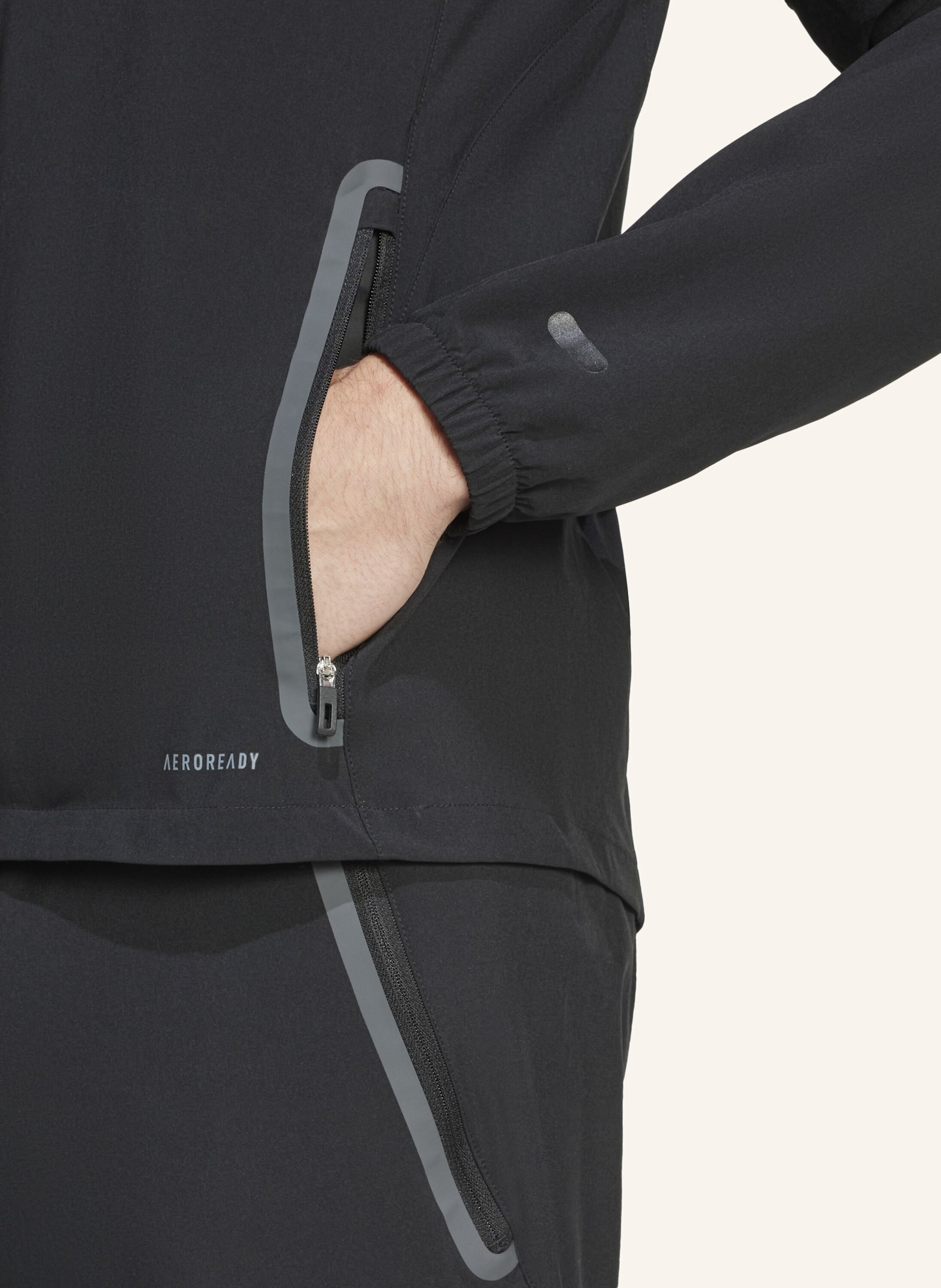 Thumbnail - Adidas Algerien Tiro 25 Competition Vis Tech Travel Jacke schwarz