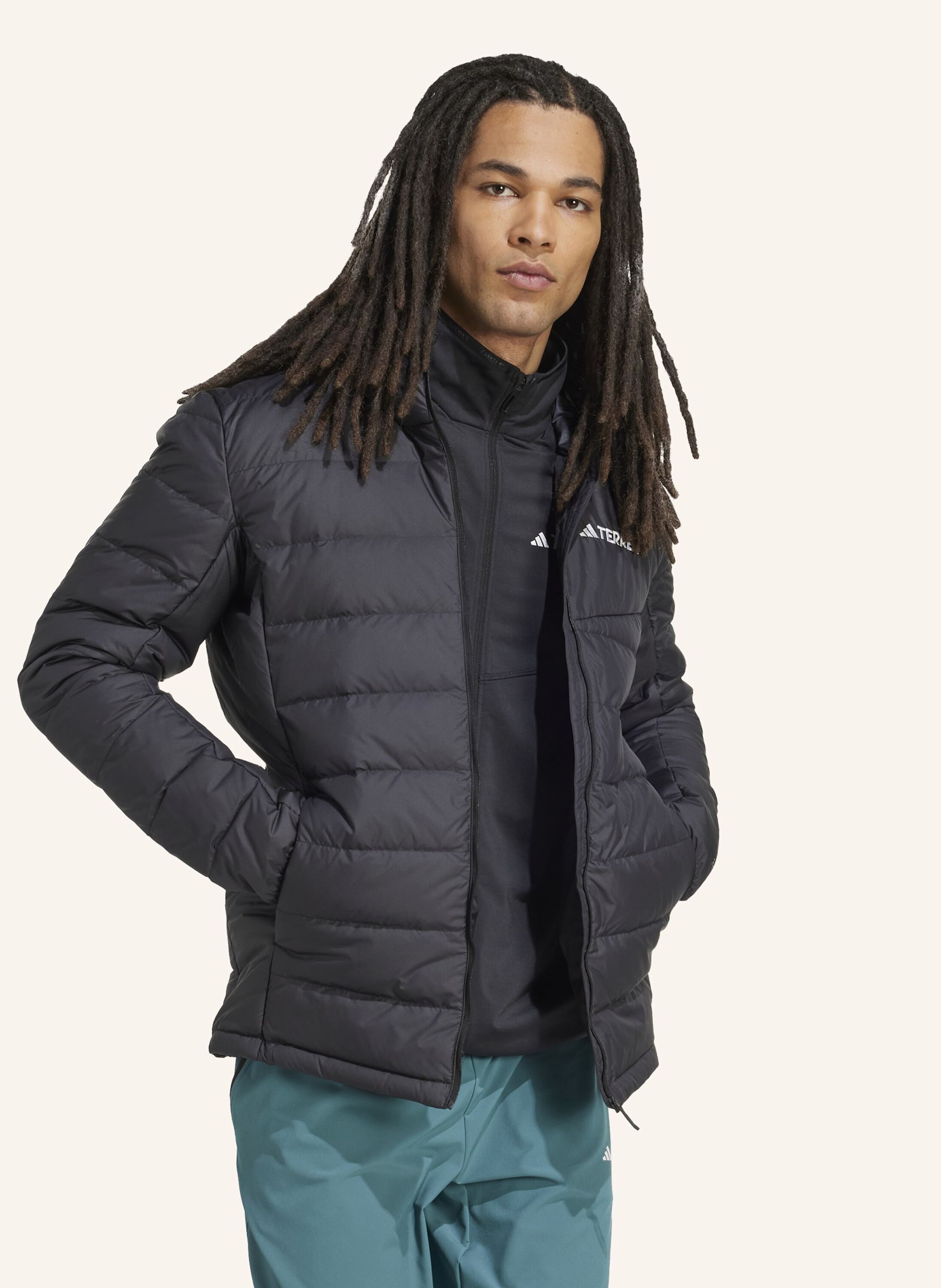 Thumbnail - Adidas Terrex Terrex Multi Light Down Climawarm Kapuzenjacke schwarz