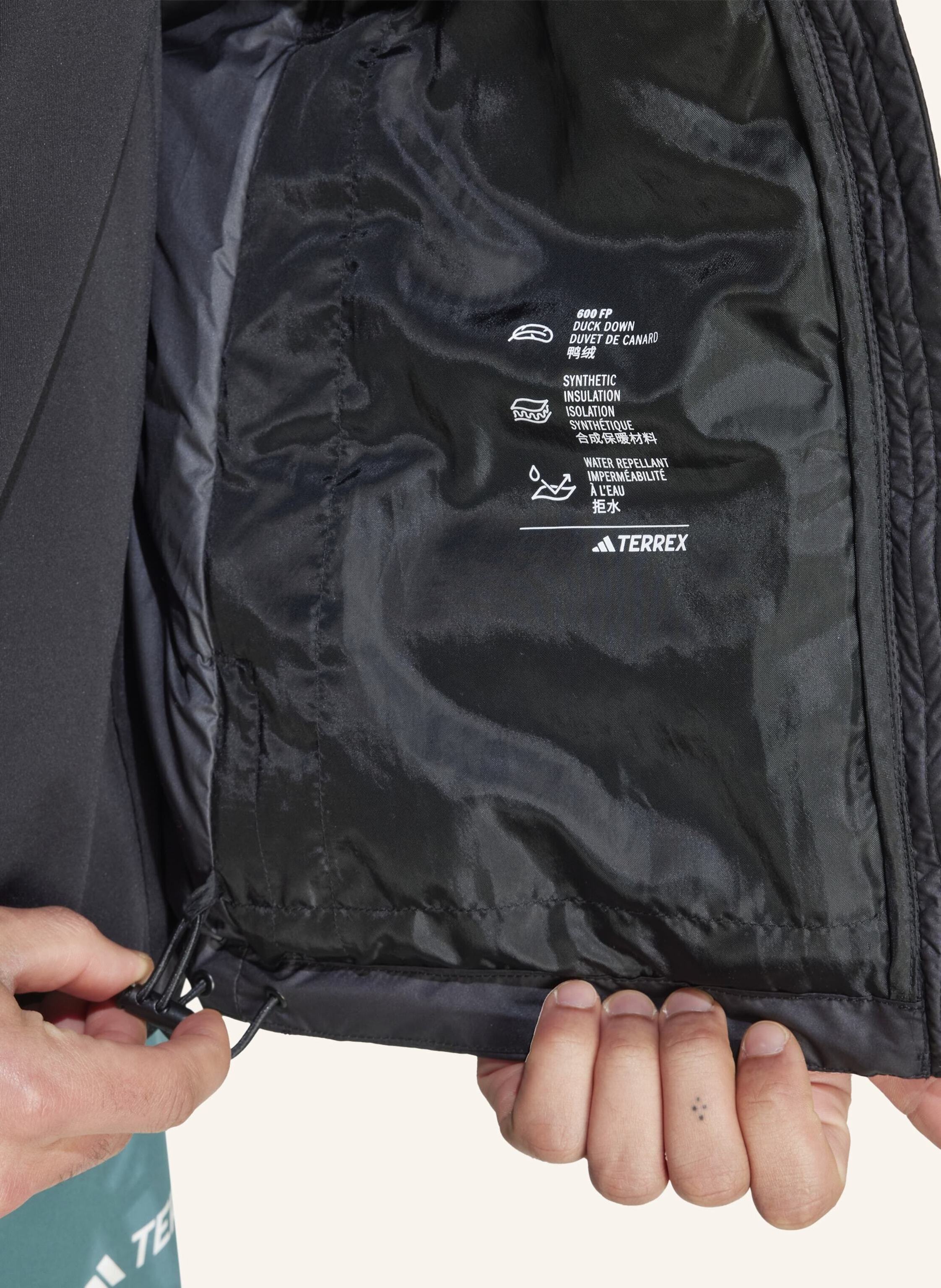 Thumbnail - Adidas Terrex Terrex Multi Light Down Climawarm Kapuzenjacke schwarz