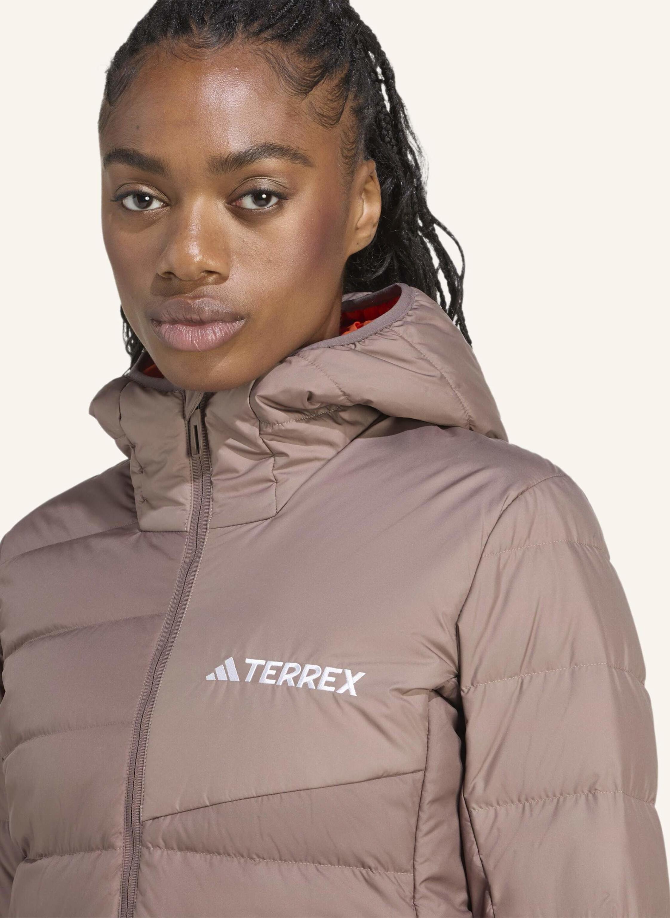 Thumbnail - Adidas Terrex Terrex Multi Light Down Climawarm Kapuzenjacke braun