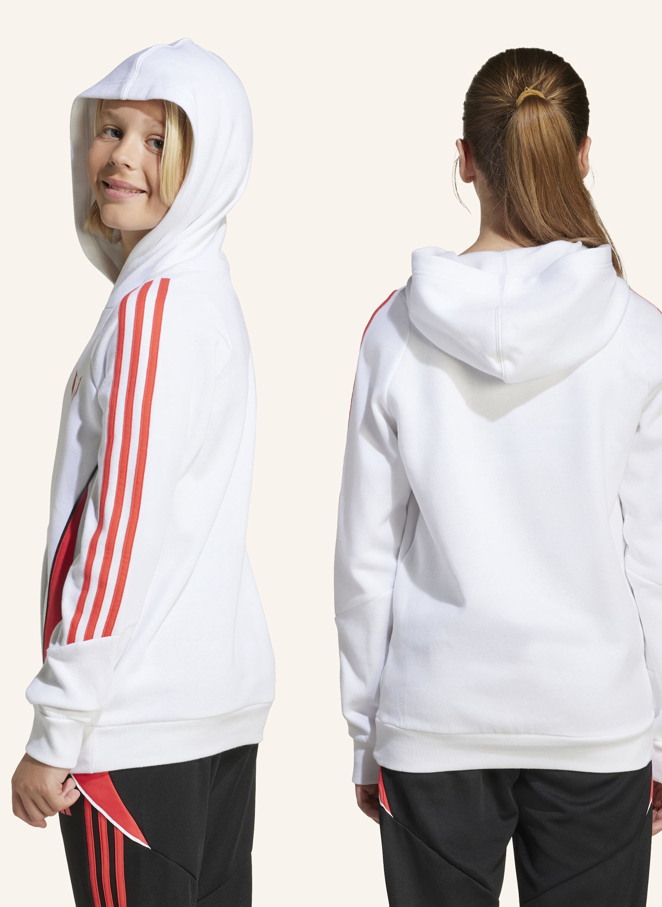 Thumbnail - Adidas Messi Kids Hoodie weiss